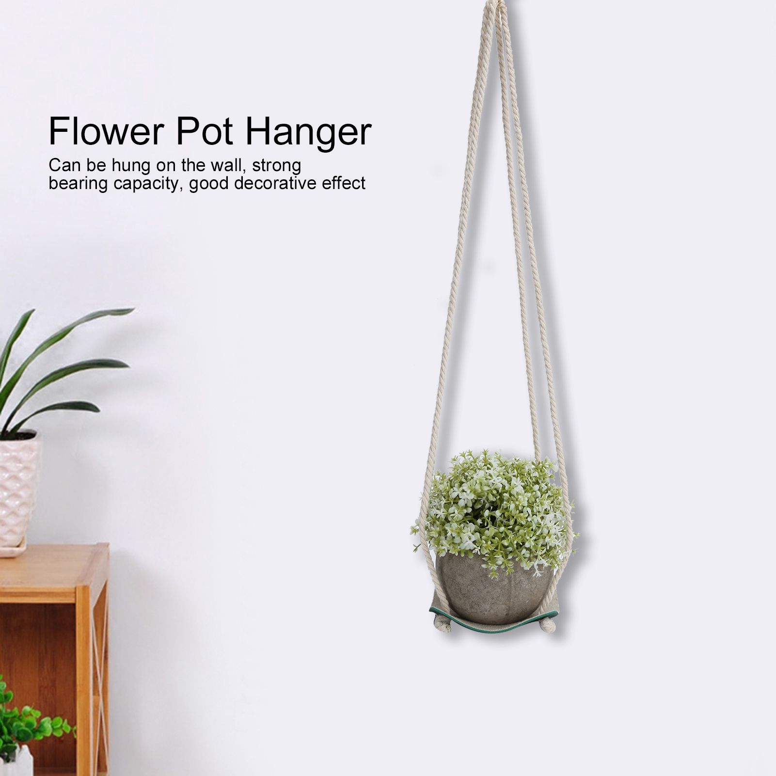 Plant Hanger Indoor Wall Hanging Flower Pot Holder Garden Courtyard Wall view 14