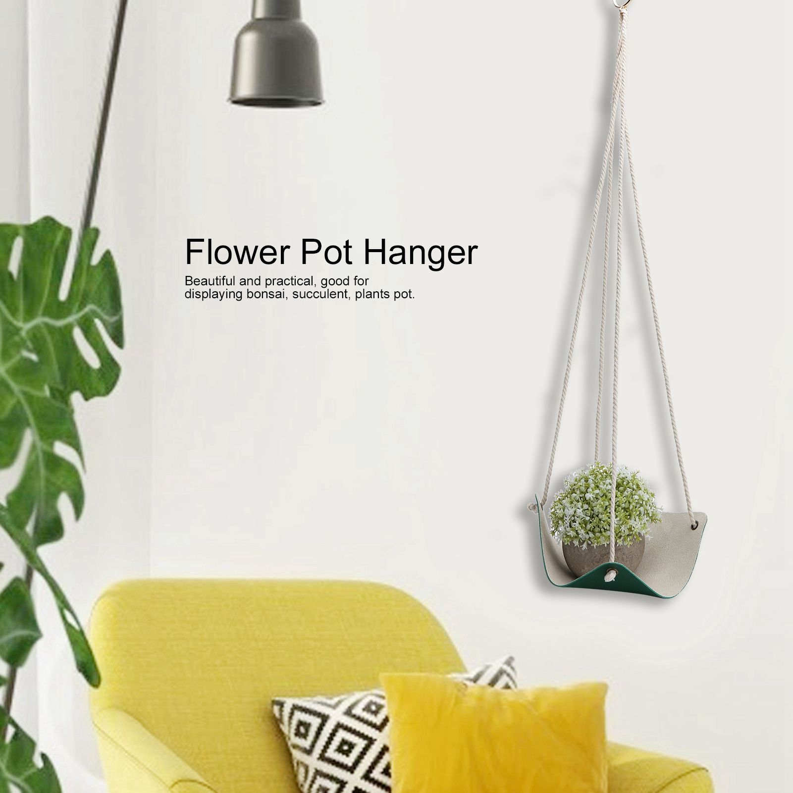 Plant Hanger Indoor Wall Hanging Flower Pot Holder Garden Courtyard Wall view 13
