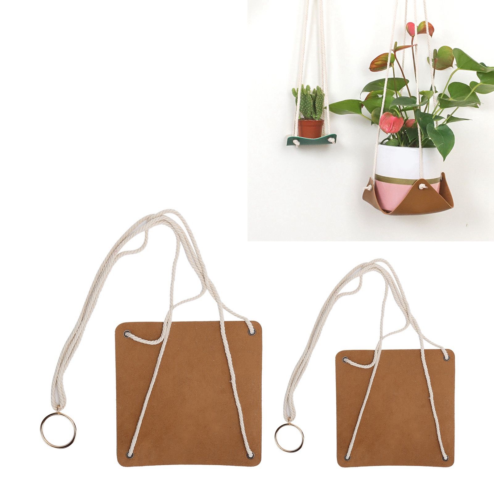 2Pcs Plant Hanger Decorative Flower Pot Holder Hanging Planter Basket with view 9