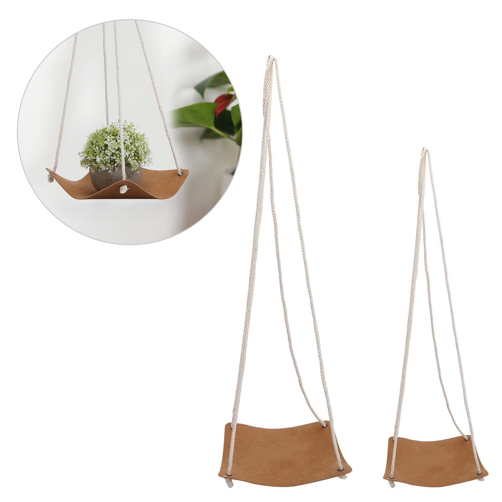 2Pcs Plant Hanger Decorative Flower Pot Holder Hanging Planter Basket with view 10