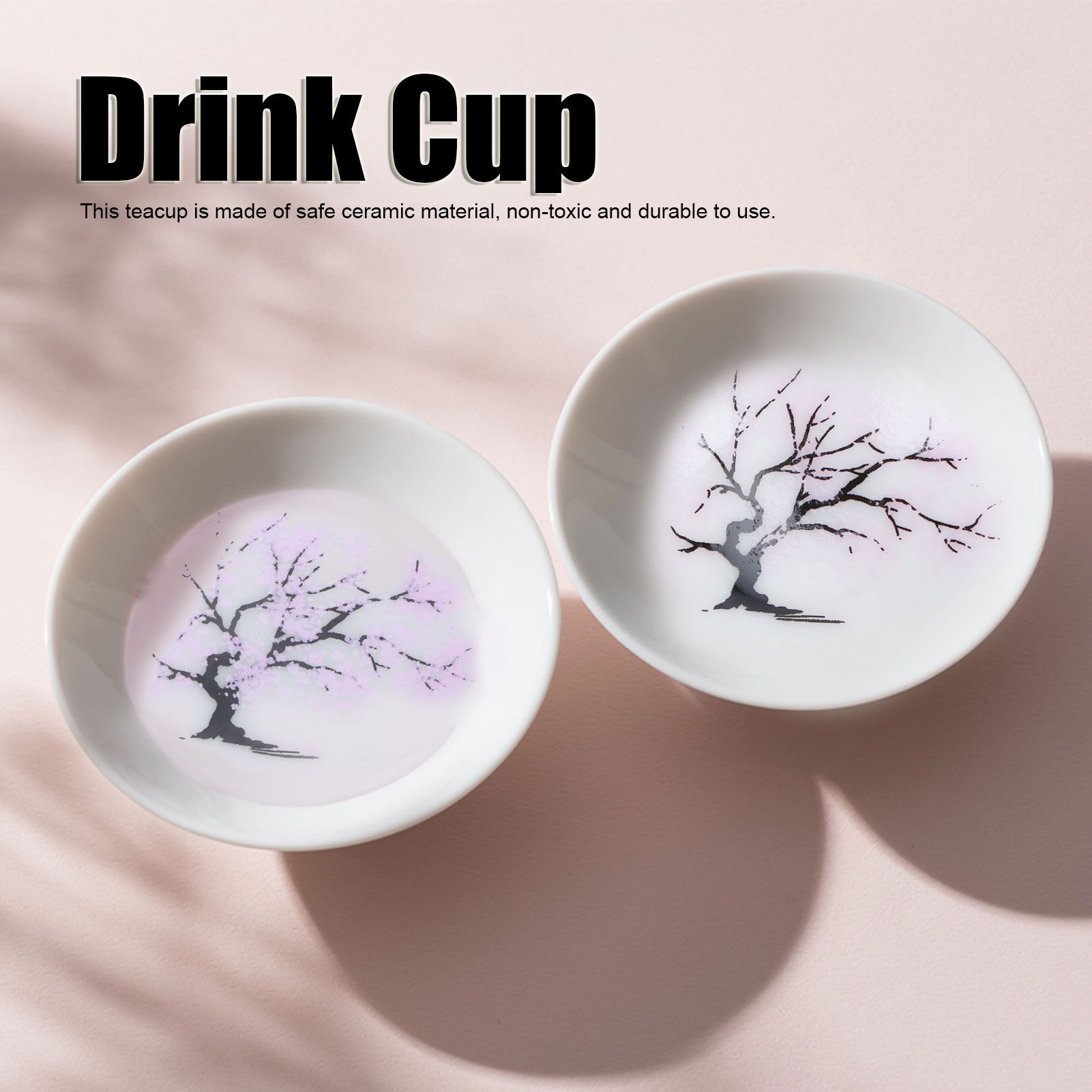 Ceramic Cup Japanese style Color Changing Sakura Tea Wine Cup Drinkware view 15