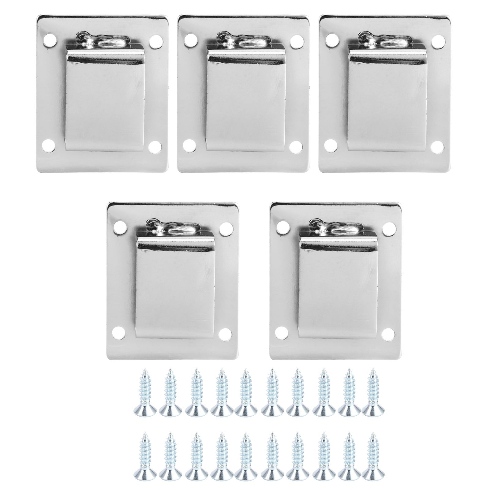 5Pcs Shelf Mount Bracket Hanger Stainless Steel Tube Support Holder Buckle