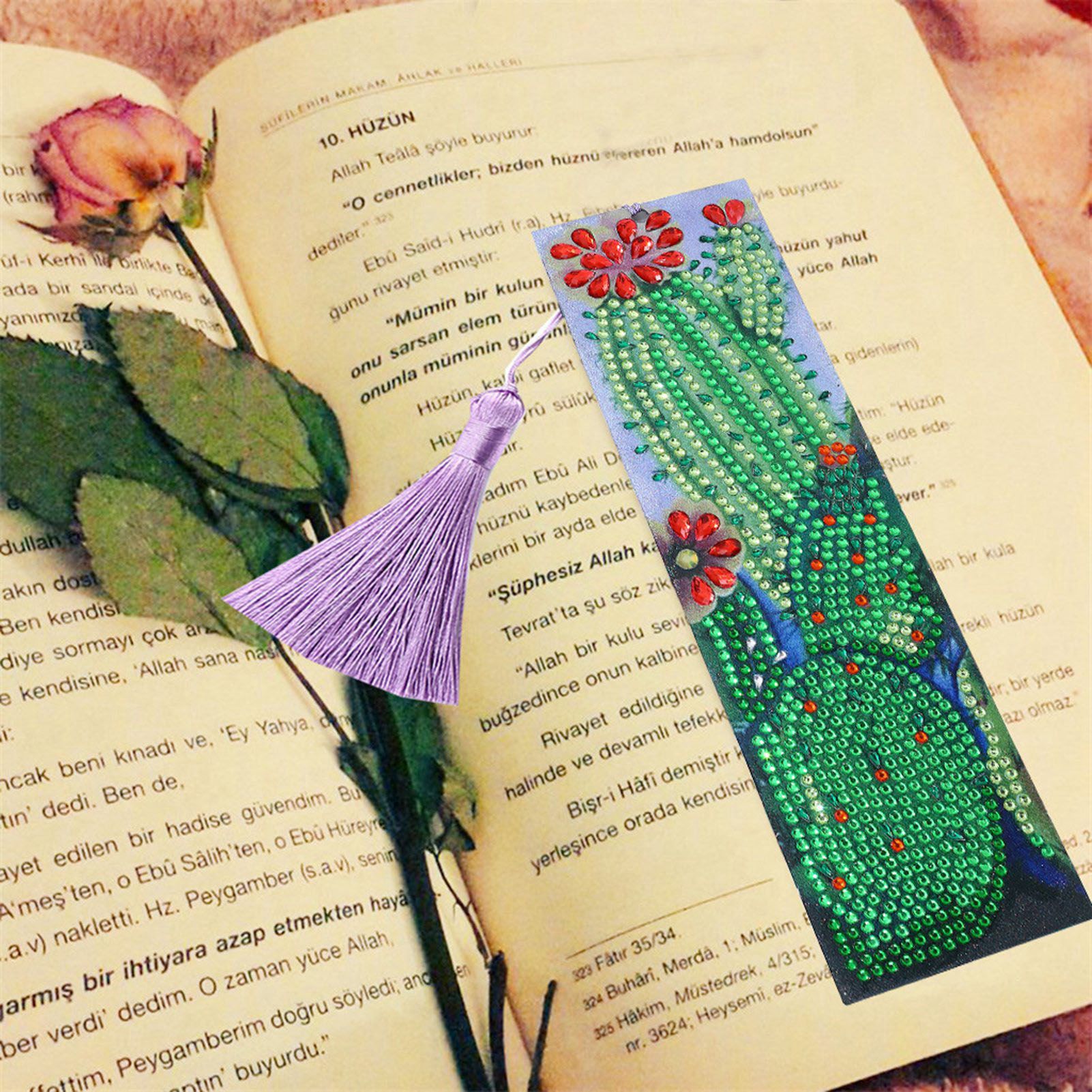 DIY Diamonds Painting Bookmarks Tassel Bookmark for Home Office School DIY view 14