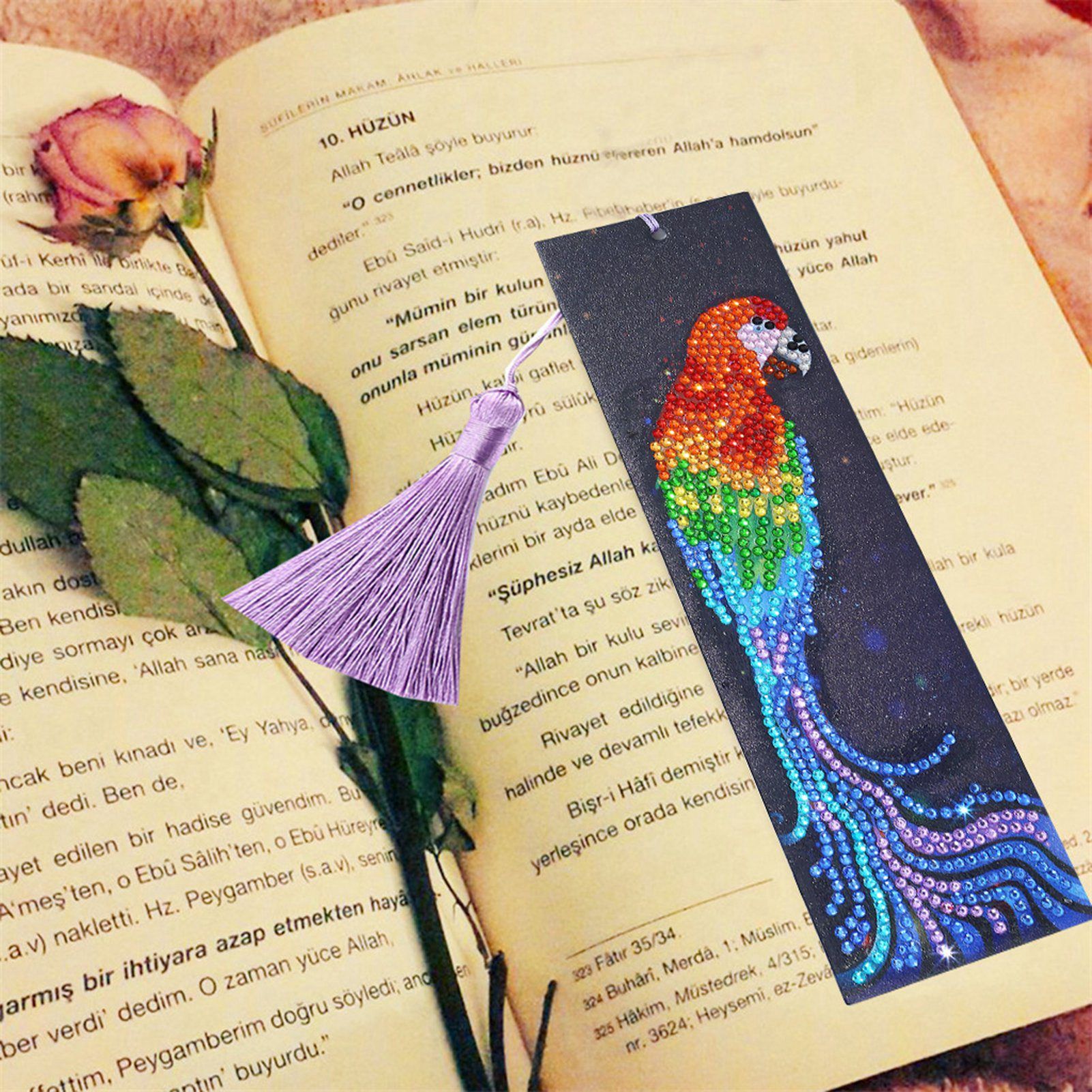 DIY Diamonds Painting Bookmarks Tassel Bookmark for Home Office School DIY view 14
