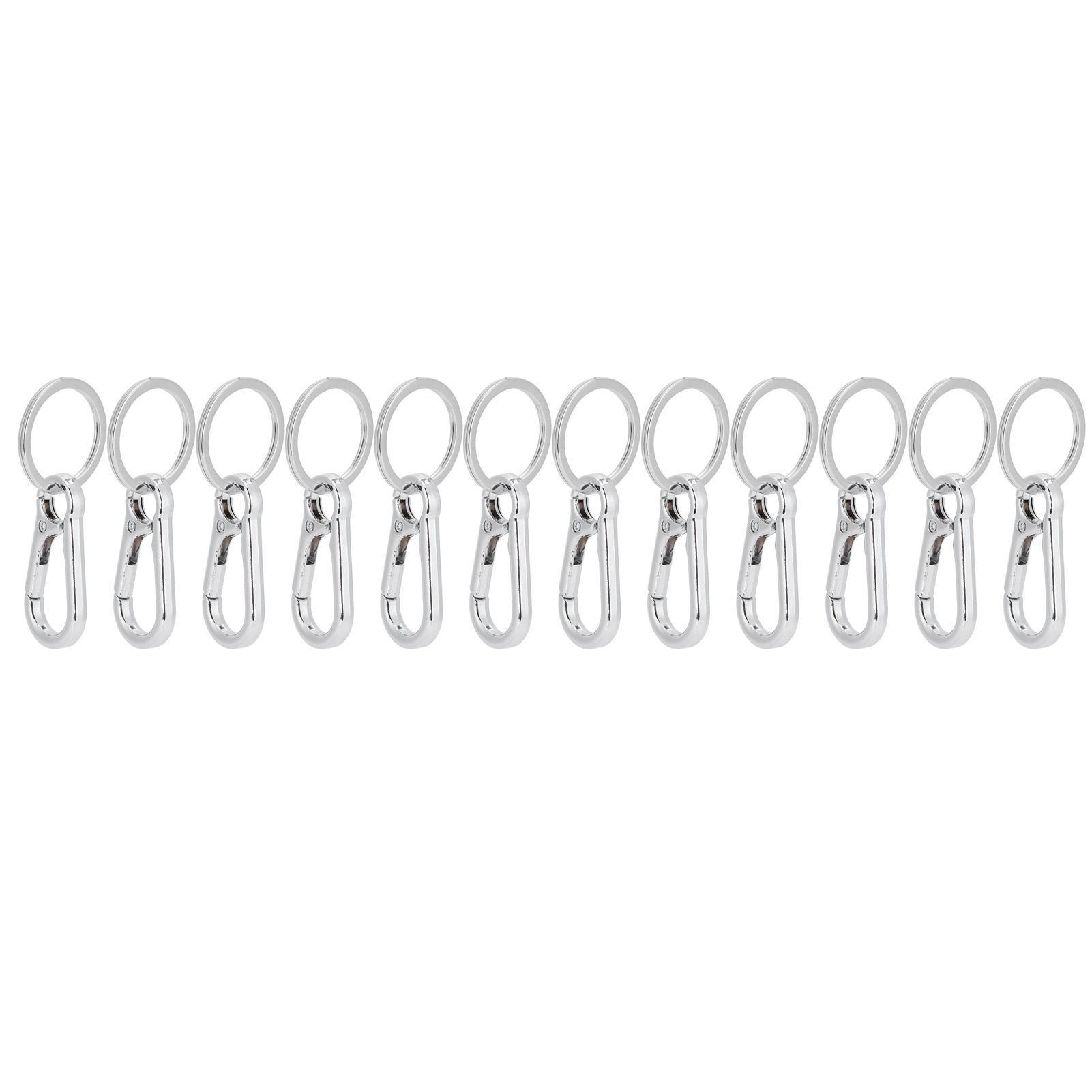 12pcs Alloy Keychain AntiRust No Deformation Glossy Surface for Hanging Key view 4