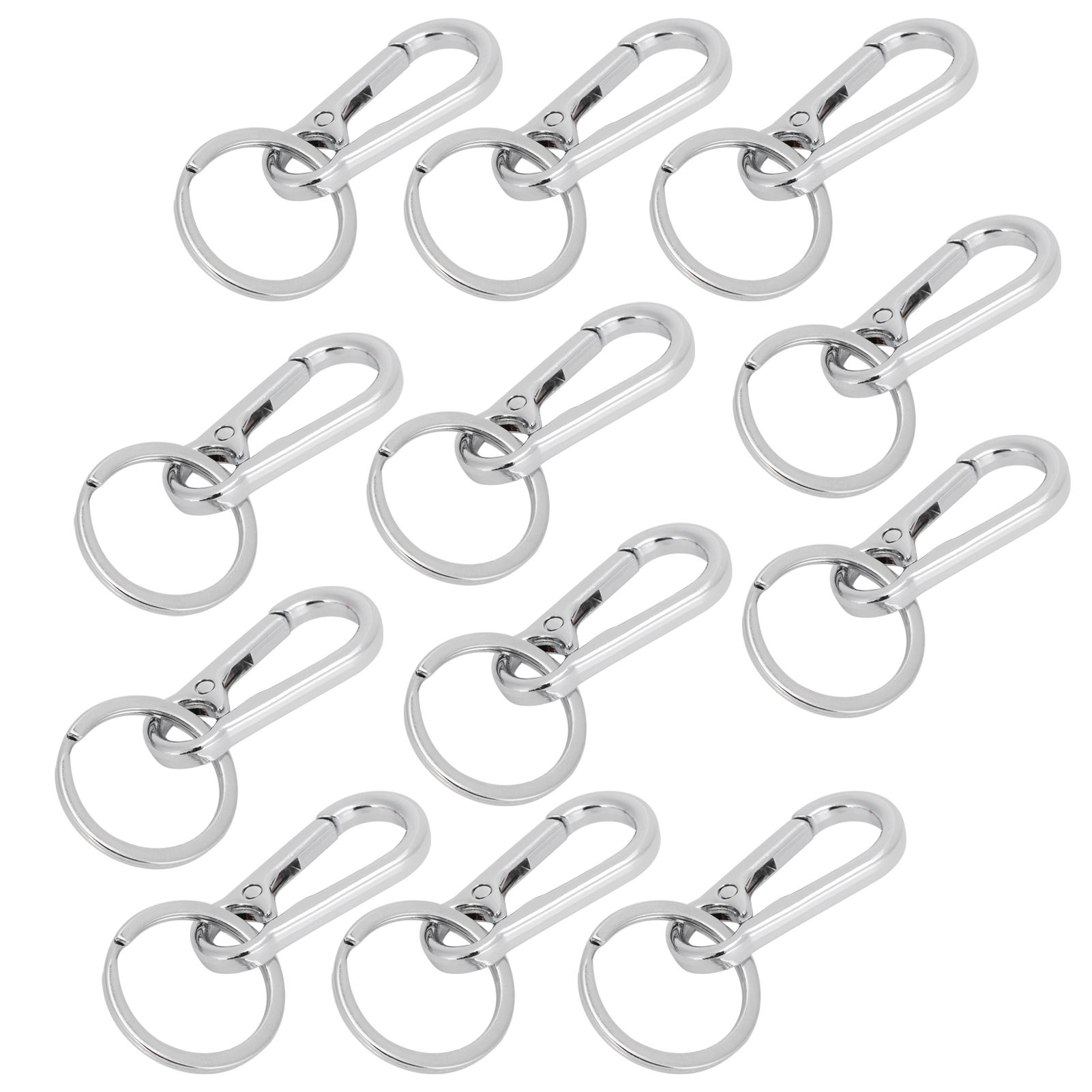 12pcs Alloy Keychain AntiRust No Deformation Glossy Surface for Hanging Key view 5