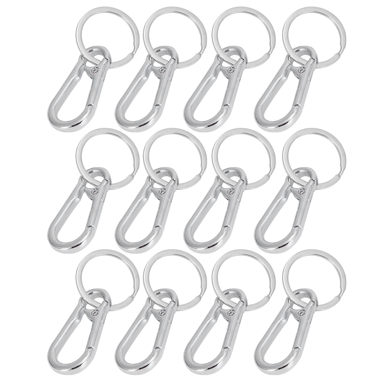 12pcs Alloy Keychain AntiRust No Deformation Glossy Surface for Hanging Key view 6