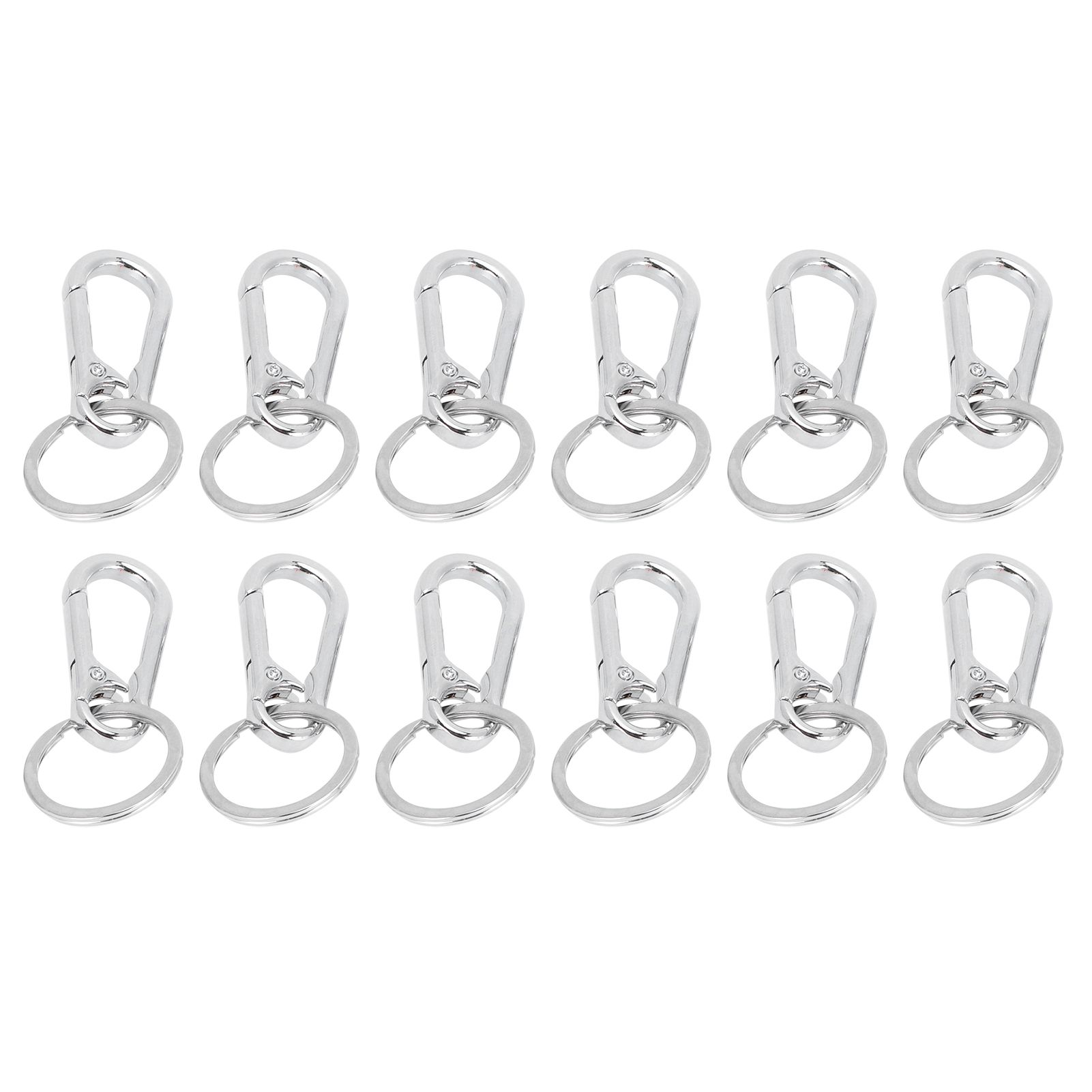 12pcs Alloy Keychain AntiRust No Deformation Glossy Surface for Hanging Key view 7