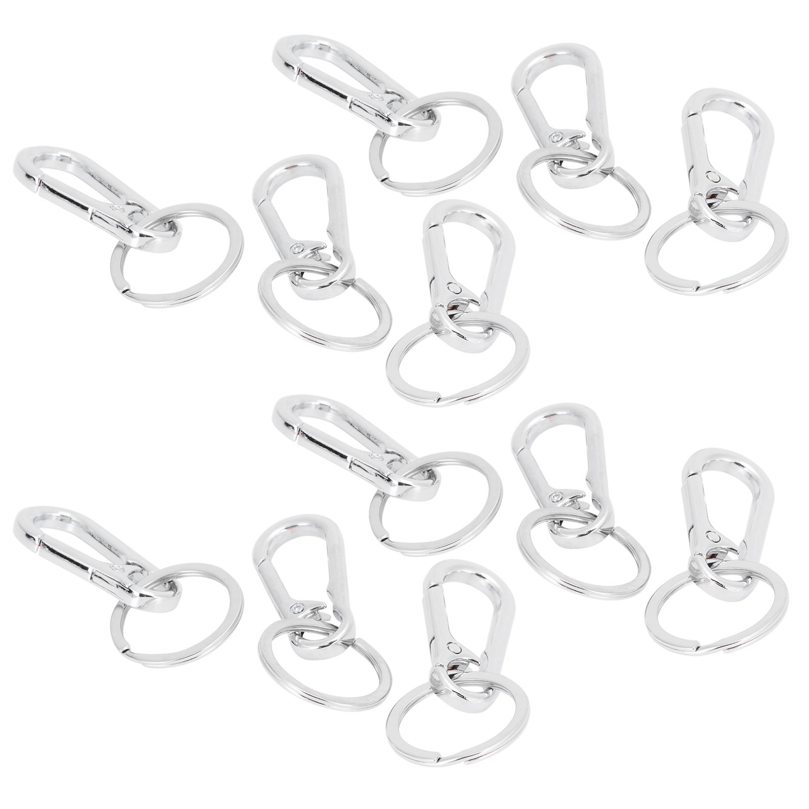 12pcs Alloy Keychain AntiRust No Deformation Glossy Surface for Hanging Key view 8