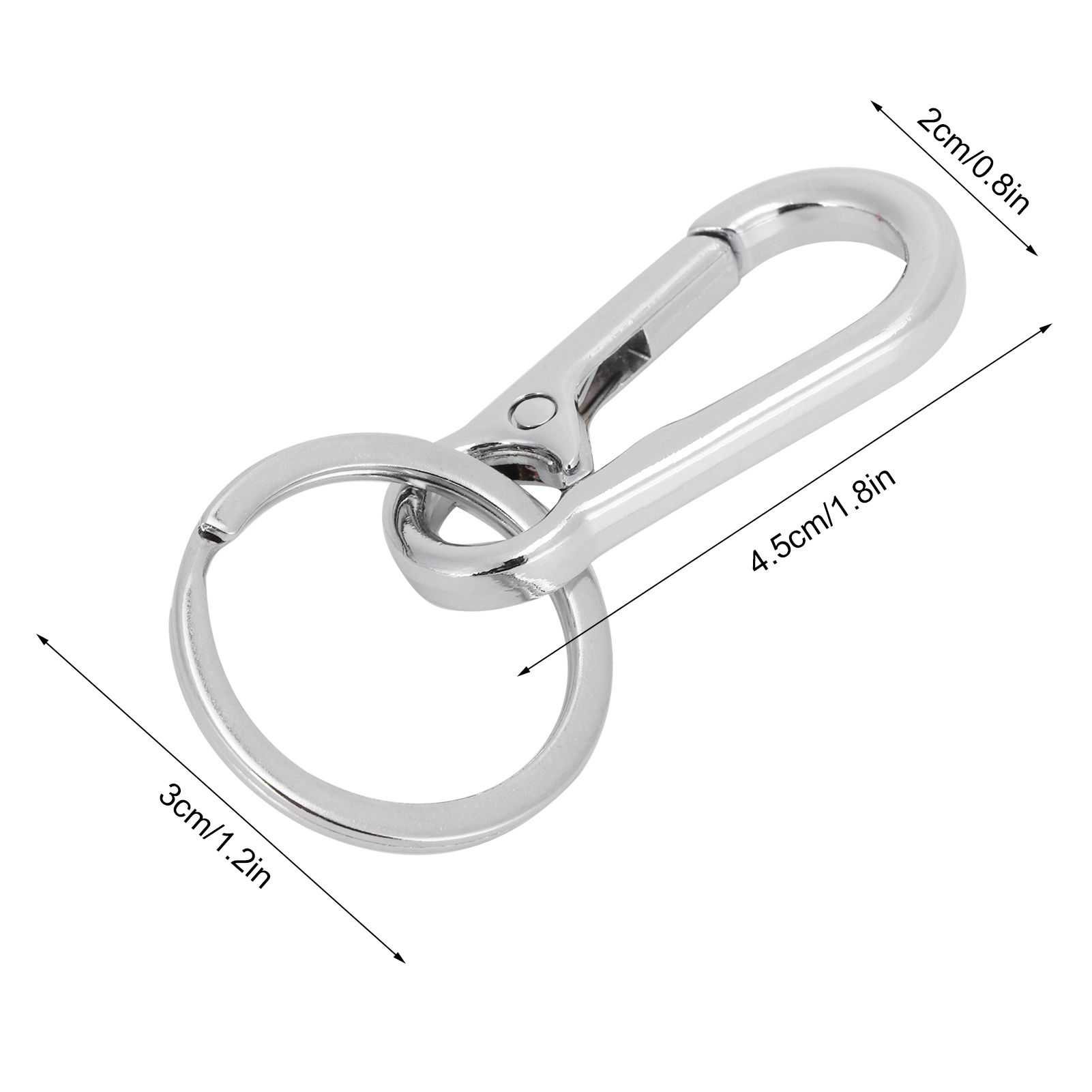 12pcs Alloy Keychain AntiRust No Deformation Glossy Surface for Hanging Key view 13
