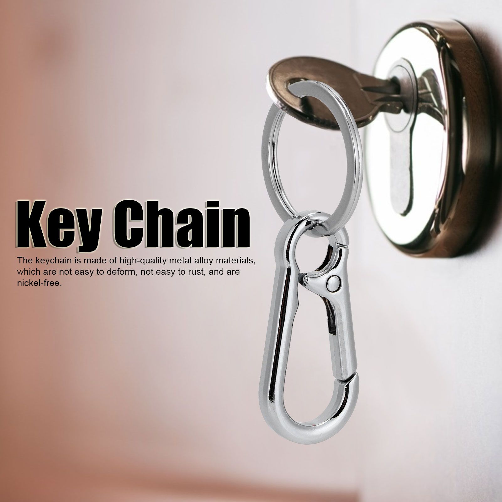 12pcs Alloy Keychain AntiRust No Deformation Glossy Surface for Hanging Key view 14