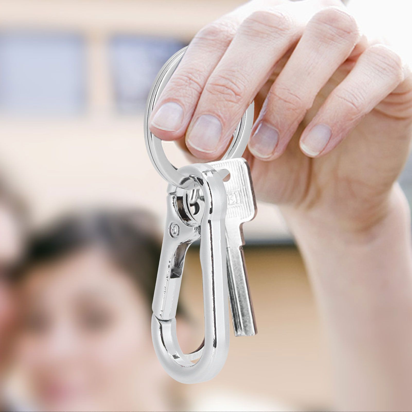 12pcs Alloy Keychain AntiRust No Deformation Glossy Surface for Hanging Key view 15