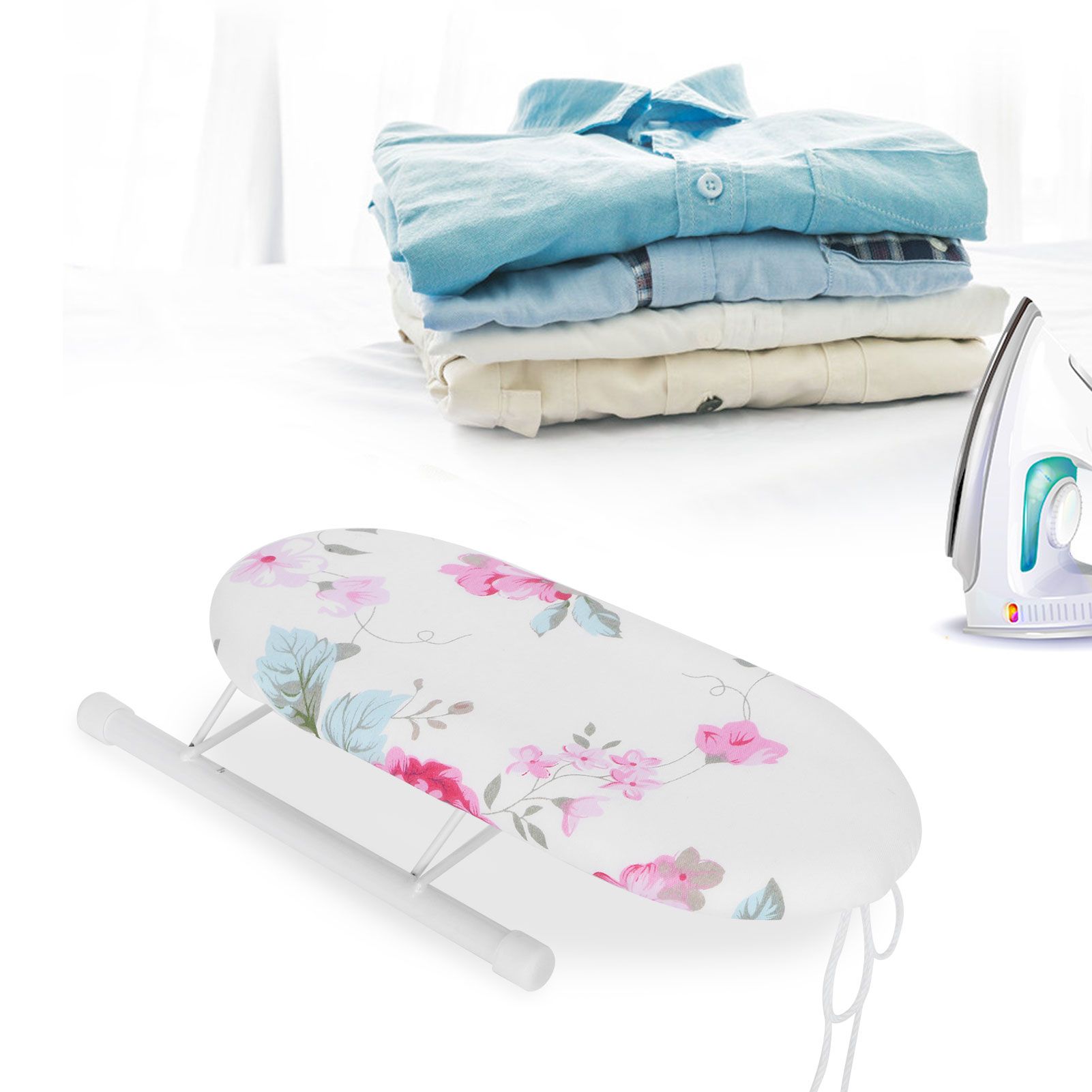 Mini Ironing Board Foldable Sleeve Cuffs Collars Ironing Table for Home Travel view 9
