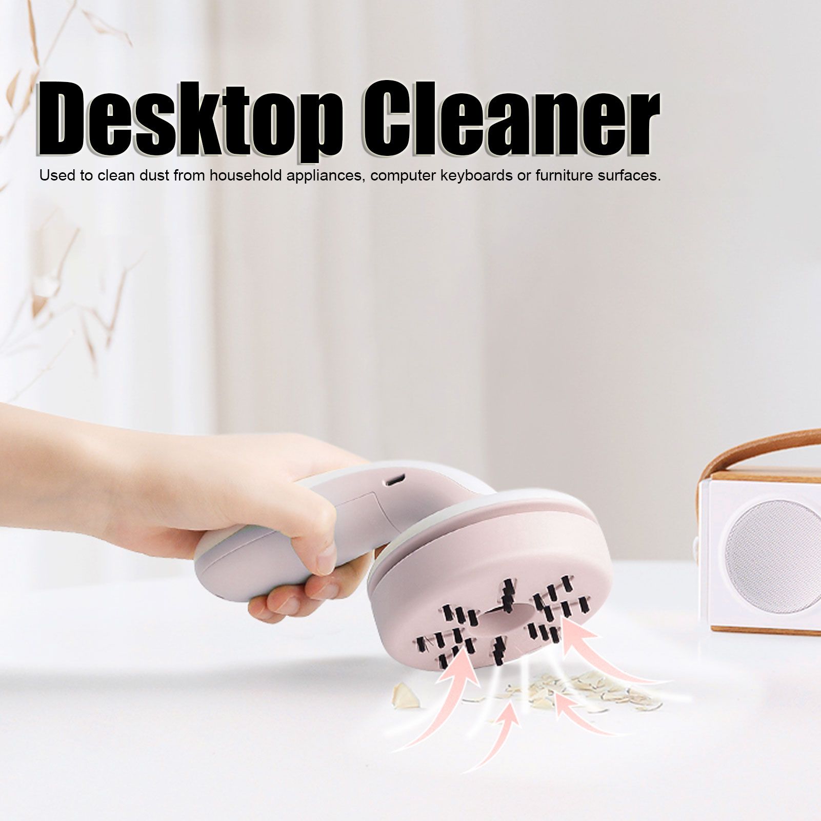 C500 Desktop Cleaner Rechargeable Handheld Mini Small Desktop Hair Dust view 14