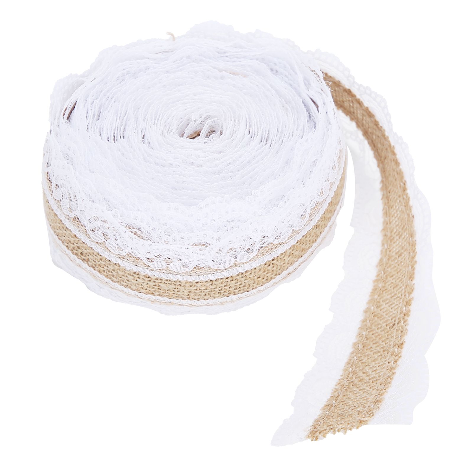 10m DIY Jute Lace Roll Wedding Birthday Party Decoration Crafts Clothing view 5