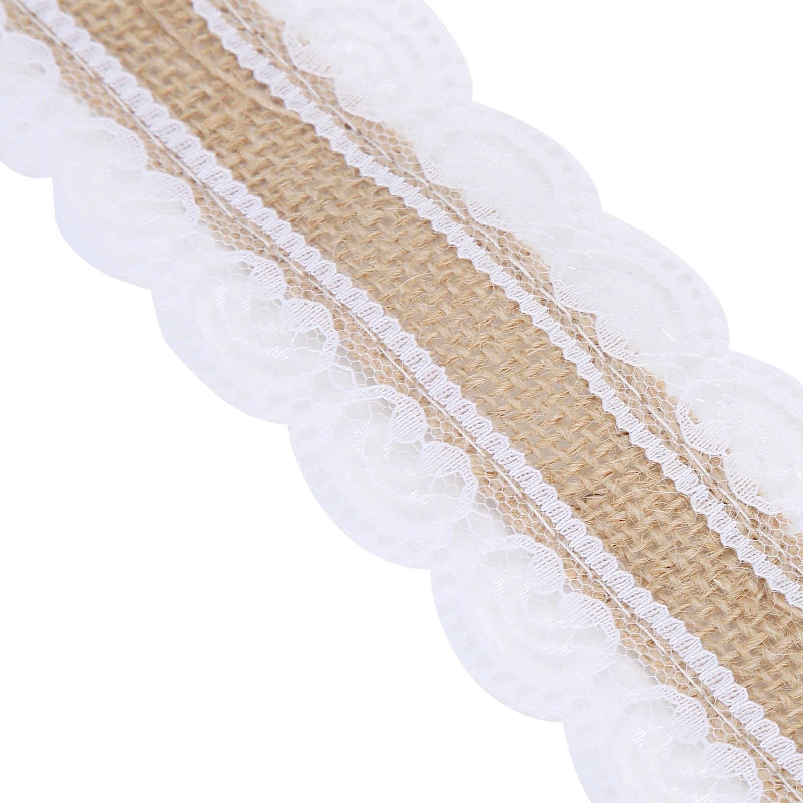 10m DIY Jute Lace Roll Wedding Birthday Party Decoration Crafts Clothing view 11