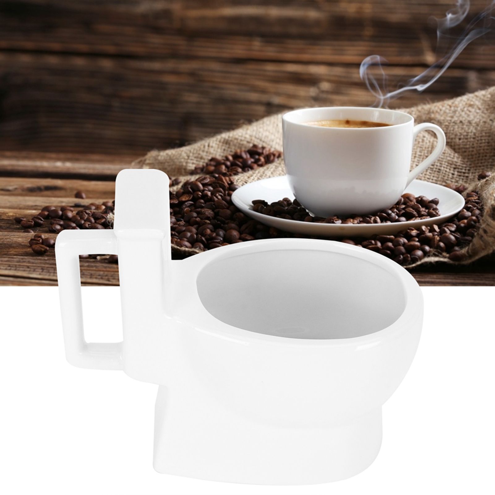 301‑400ml Ceramic Toilet Mug Funny Coffee Cup with Handle Personalized Gift view 10