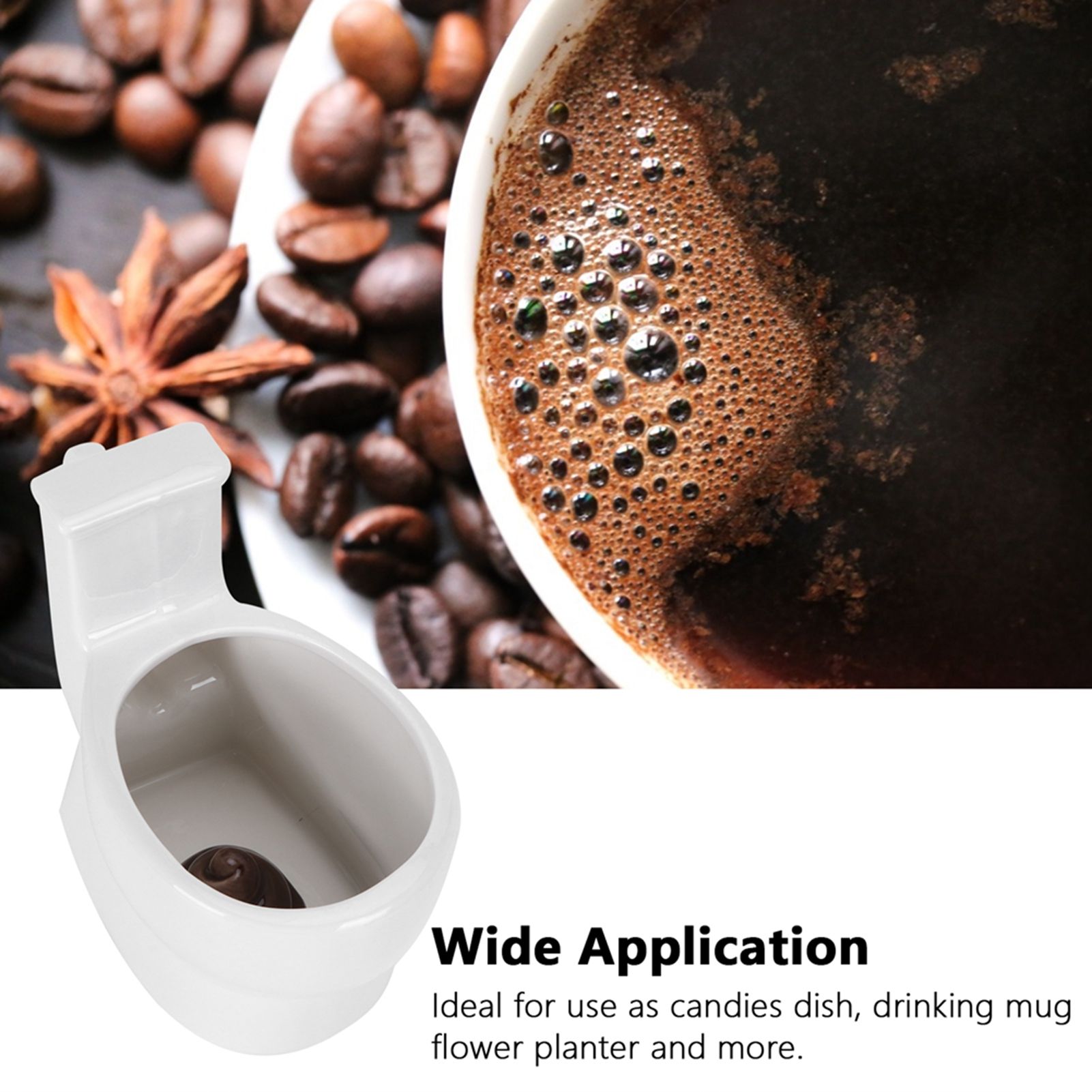 301‑400ml Ceramic Toilet Mug Funny Coffee Cup with Handle Personalized Gift view 15
