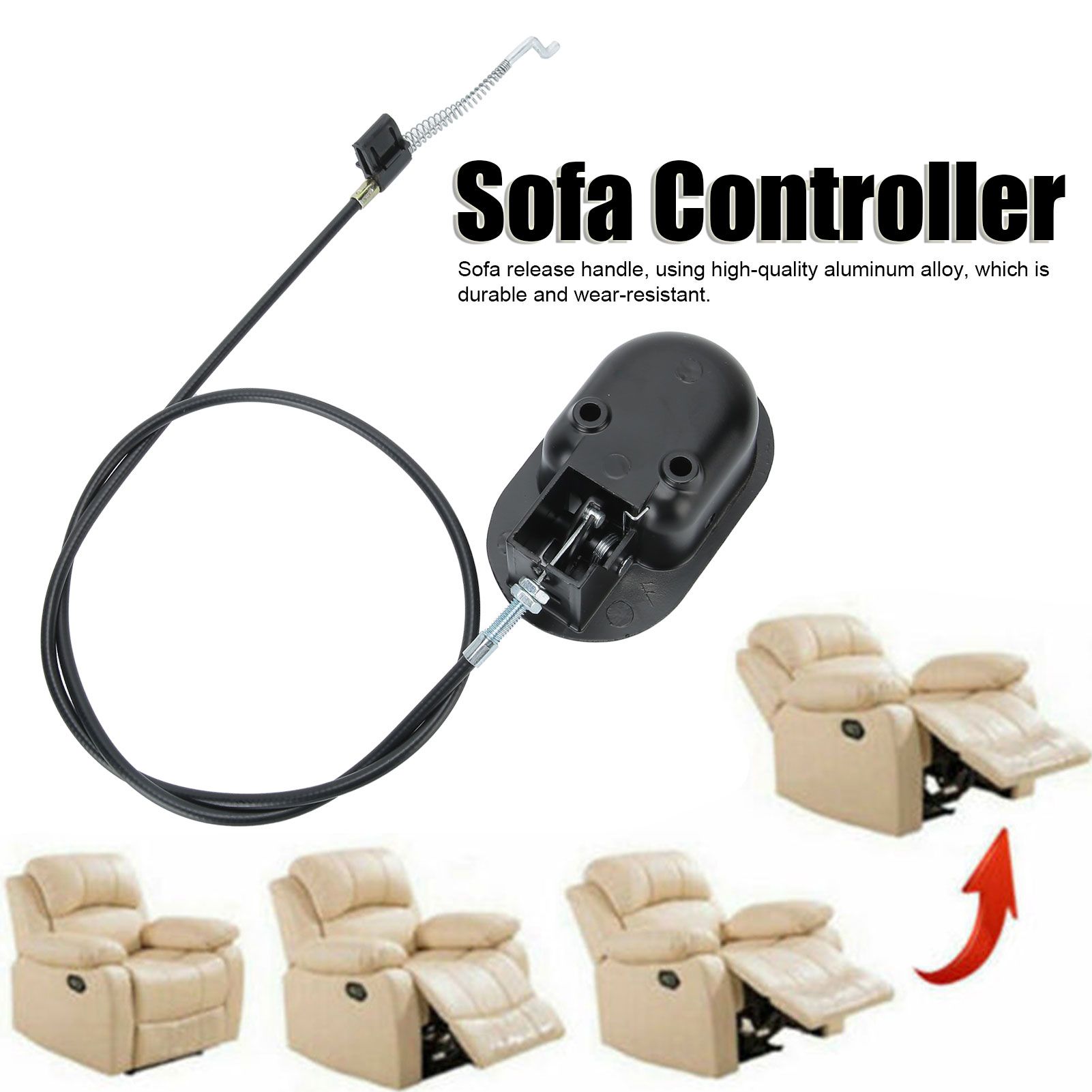 Sofa Release Handle with Cable Recliner Hand Controller Switch Replacement view 15