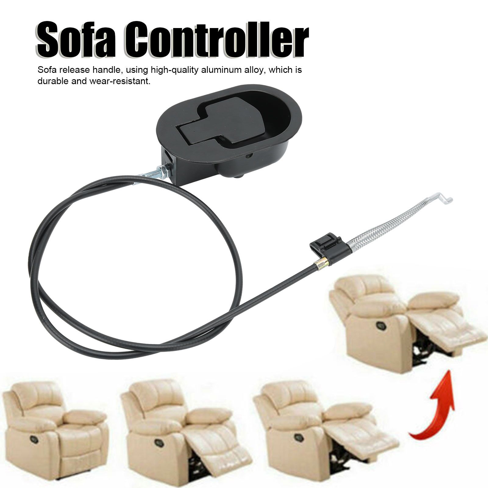 Sofa Release Handle with Cable Recliner Hand Controller Switch Replacement view 14