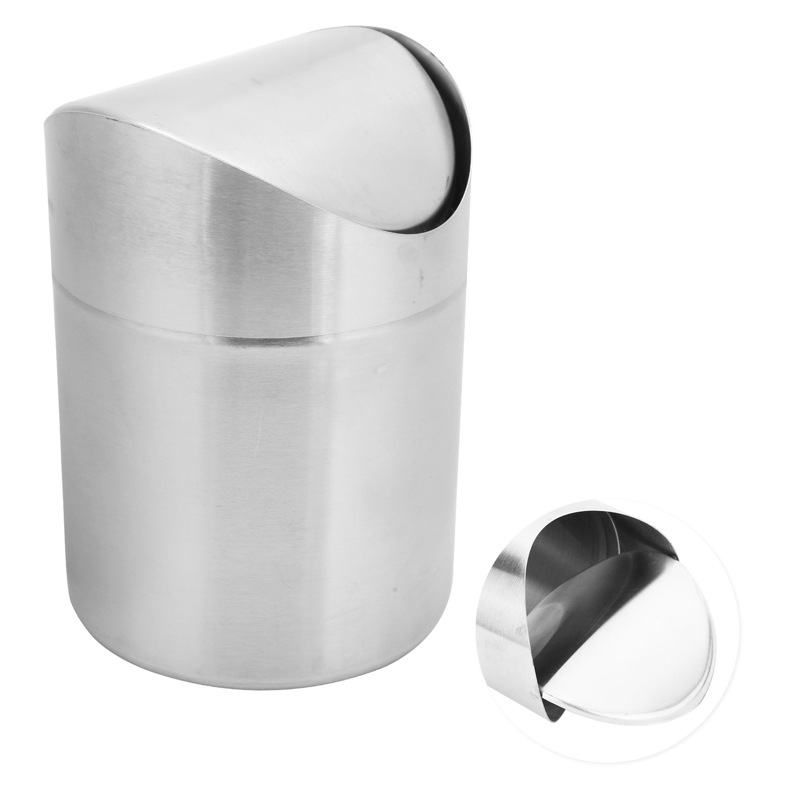 Mini Trash Can Innovative Desktop Waste Bin Rubbish Garbage Container for view 8