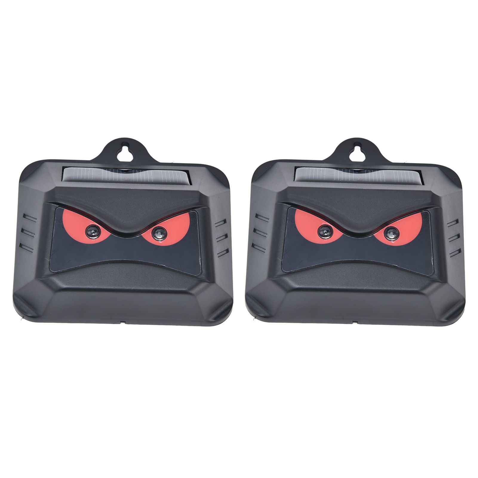 2pcs Animal Repeller Red LED Strobe Lights Waterproof Design Solar Automatic view 2