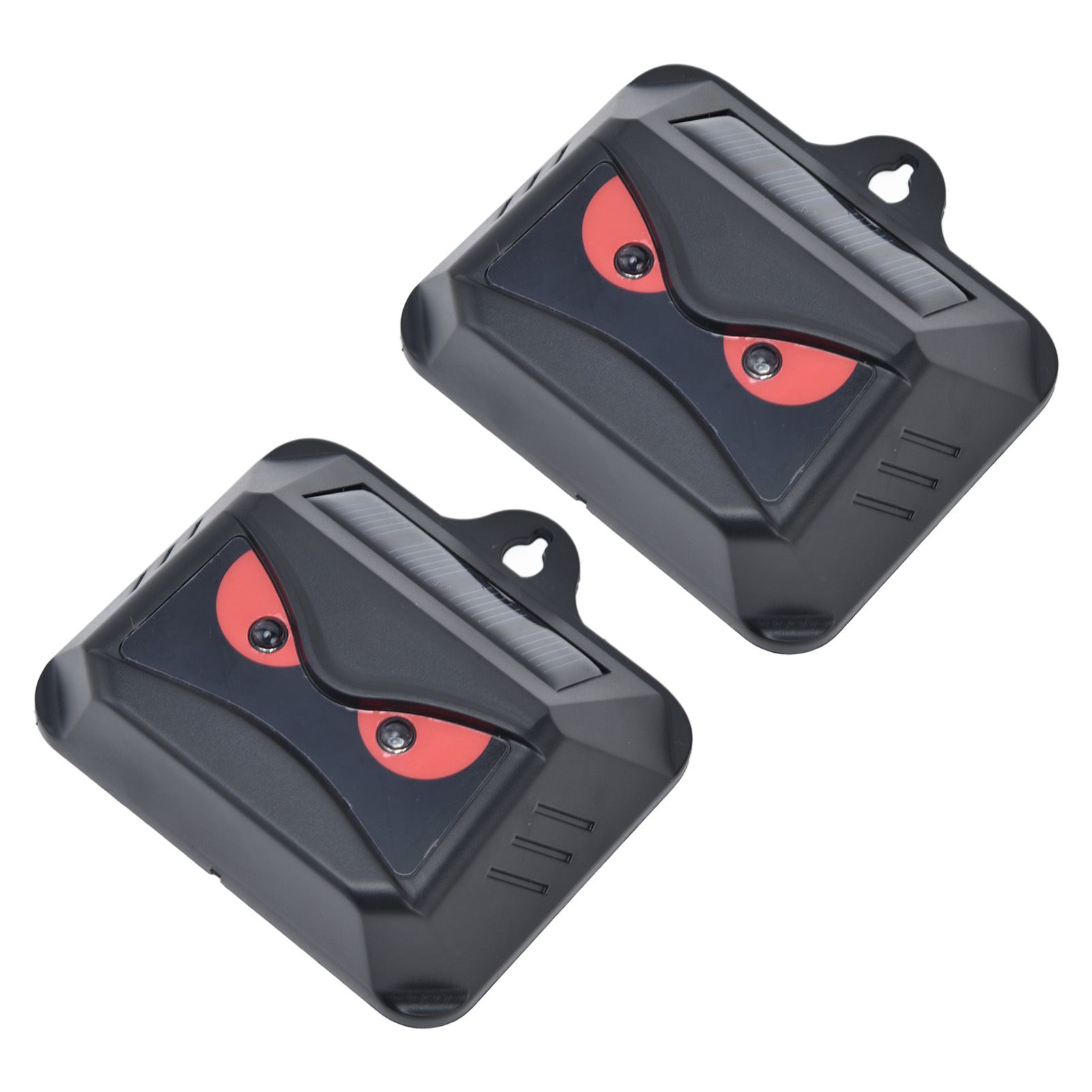 2pcs Animal Repeller Red LED Strobe Lights Waterproof Design Solar Automatic view 4