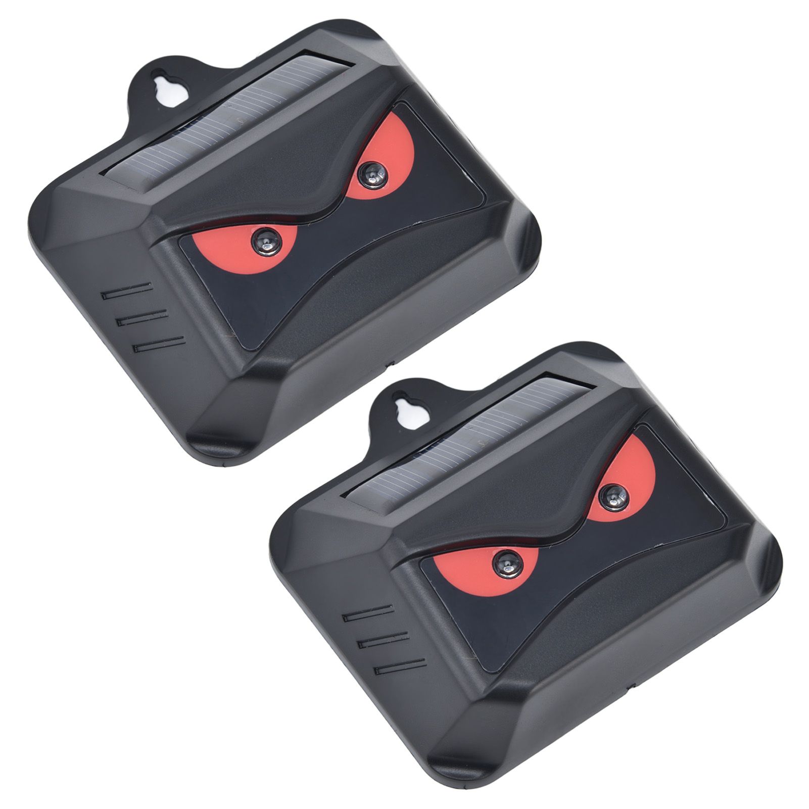 2pcs Animal Repeller Red LED Strobe Lights Waterproof Design Solar Automatic view 6