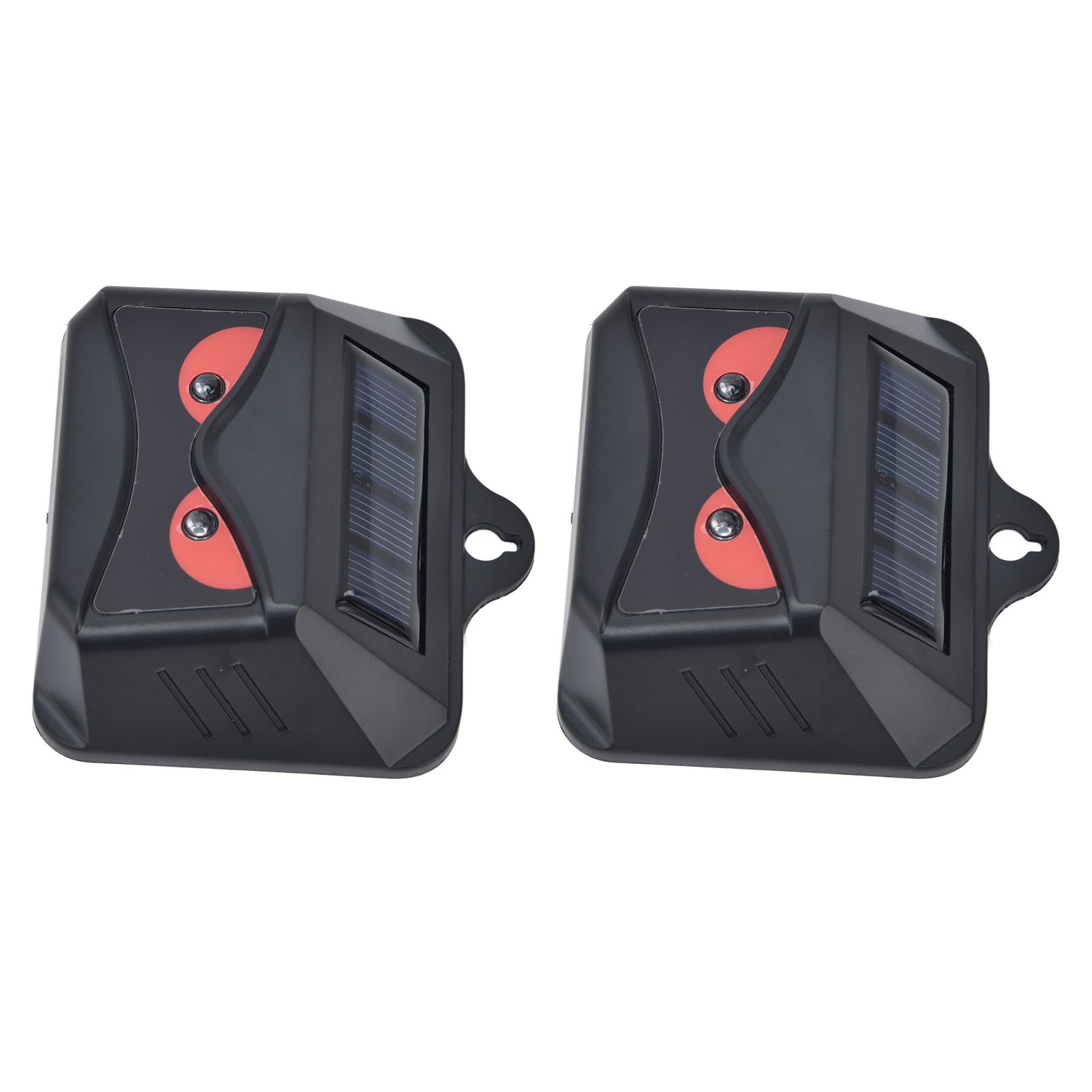 2pcs Animal Repeller Red LED Strobe Lights Waterproof Design Solar Automatic view 10
