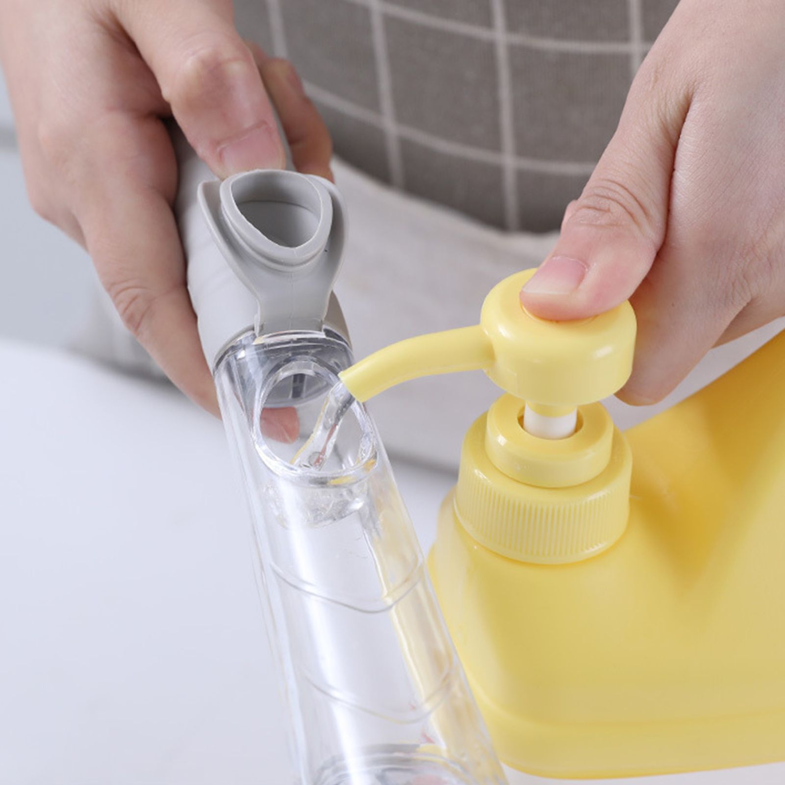Hydraulic Brush Automatic Adding Liquid Pot Soft Kitchen Brush Kitchen view 6