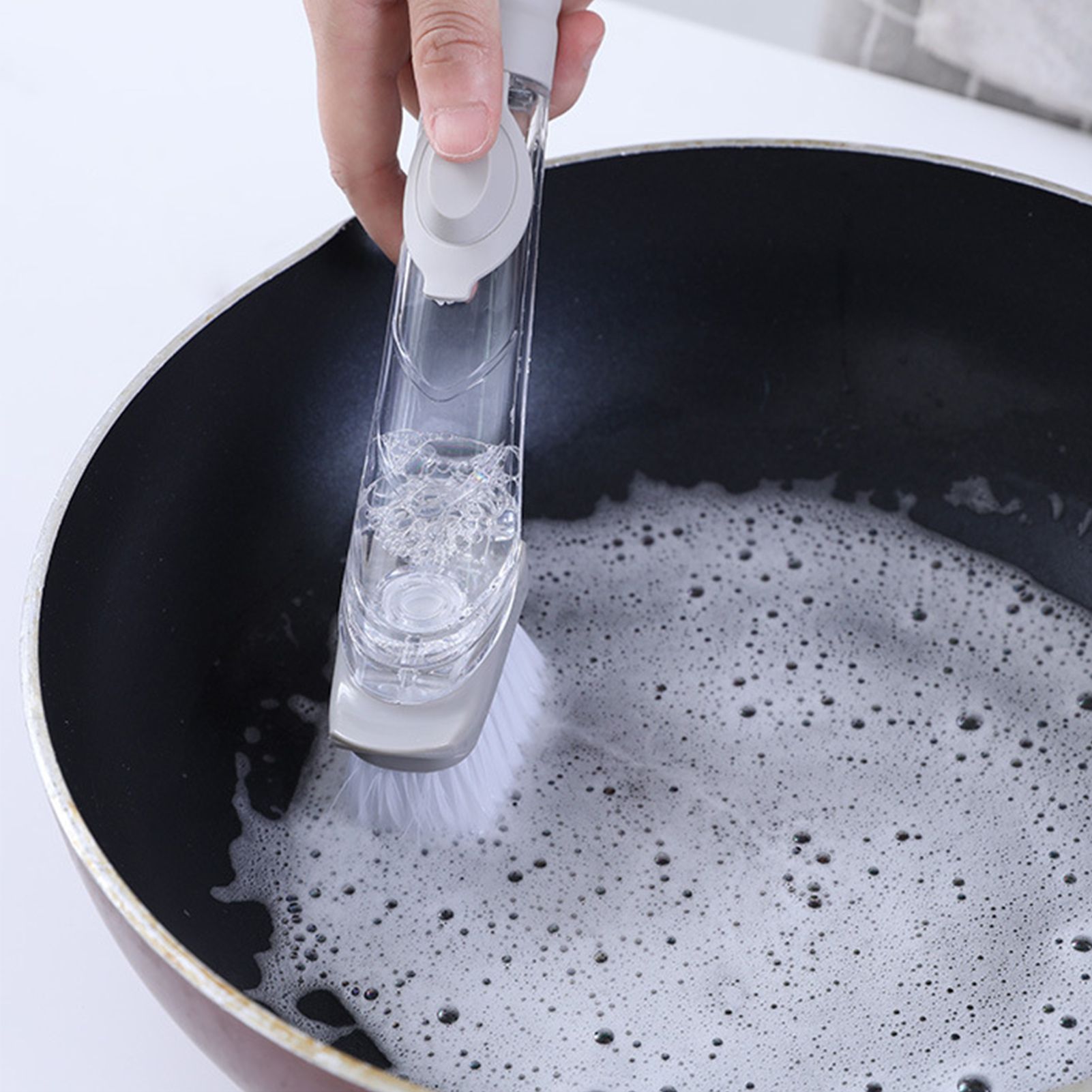 Hydraulic Brush Automatic Adding Liquid Pot Soft Kitchen Brush Kitchen view 8