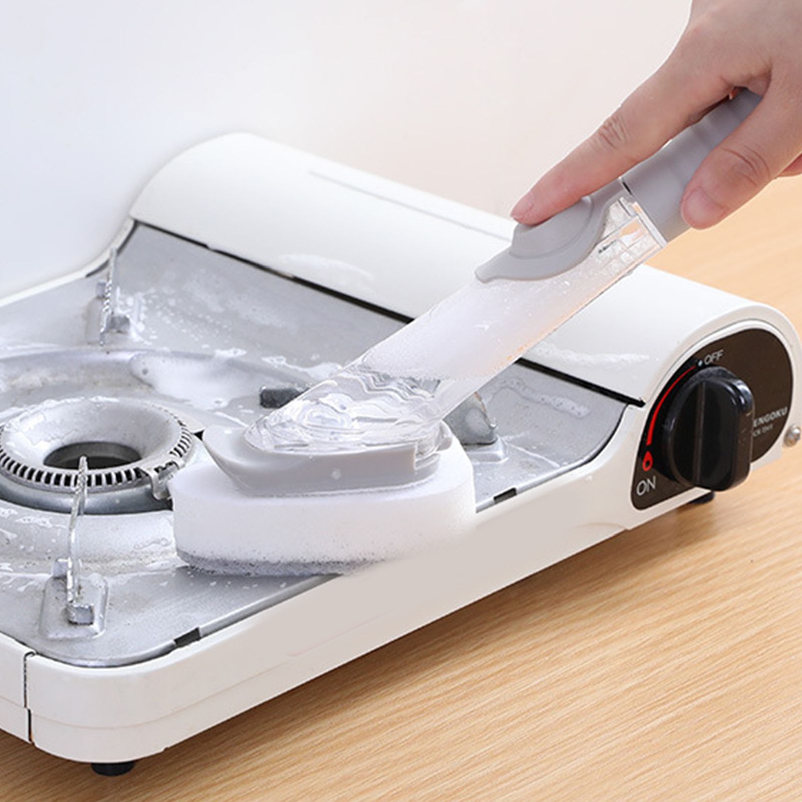 Hydraulic Brush Automatic Adding Liquid Pot Soft Kitchen Brush Kitchen view 10