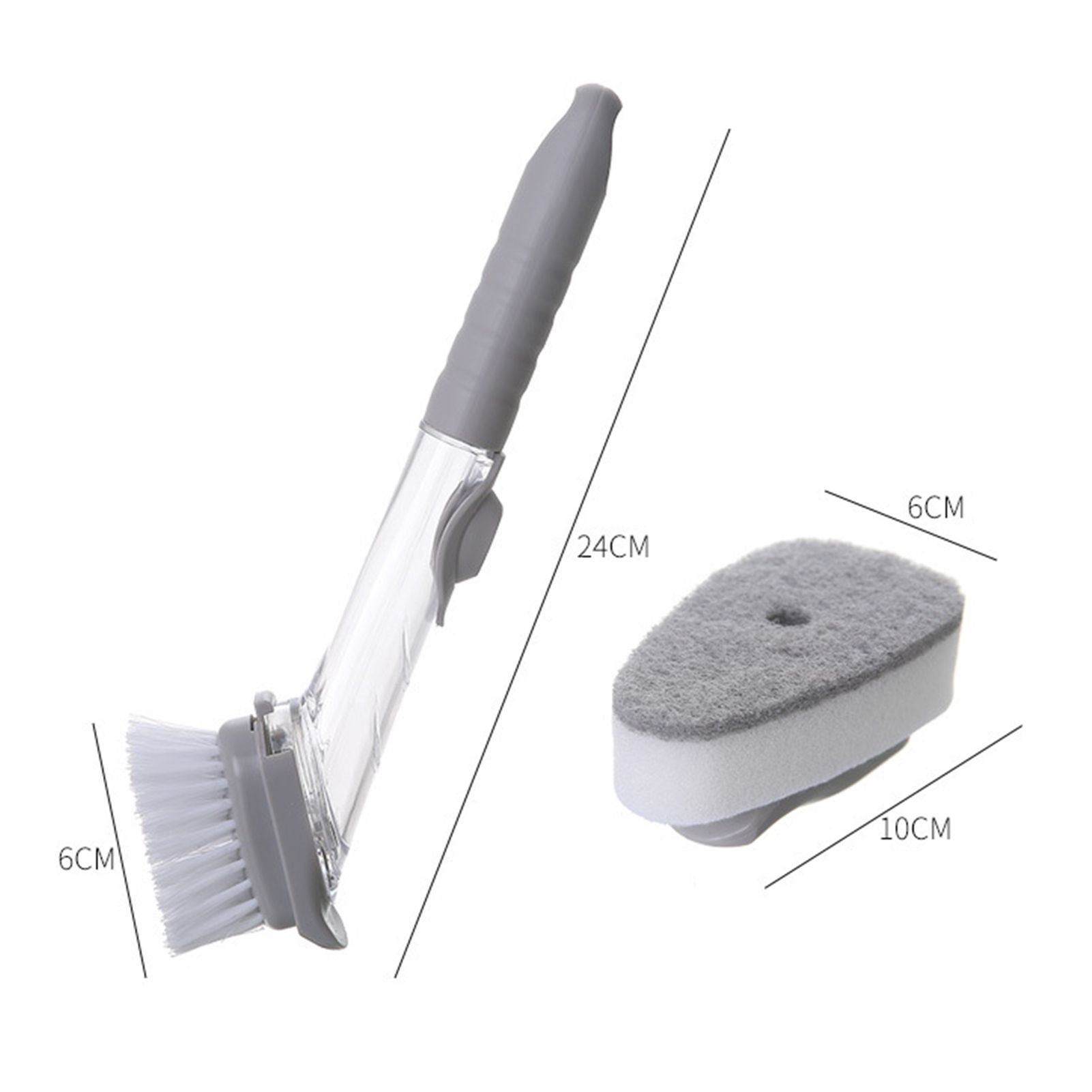 Hydraulic Brush Automatic Adding Liquid Pot Soft Kitchen Brush Kitchen view 2