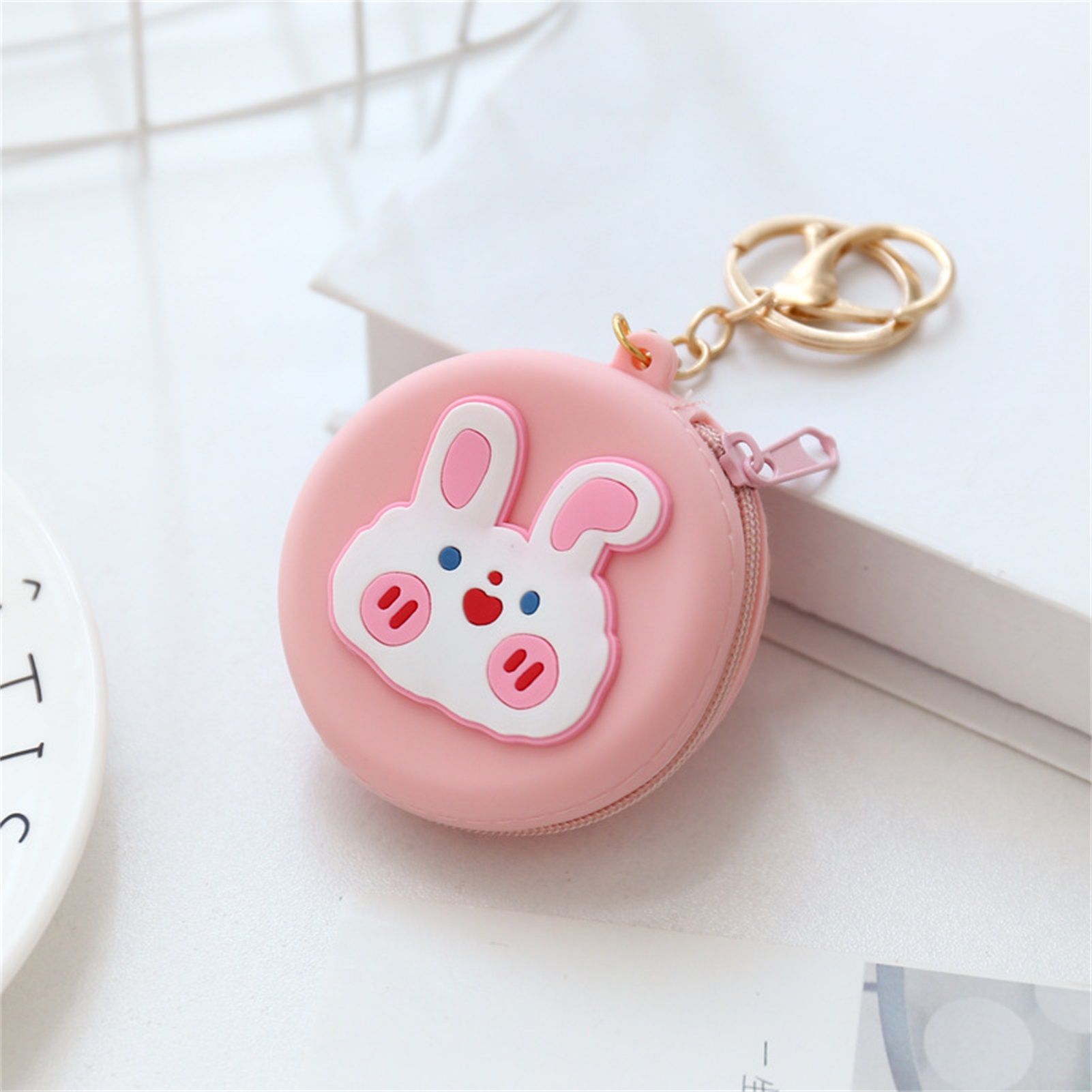 Coin Purse Silicone Cute Zipper Closure Gift Choice Women Change Pouch Wallet view 2