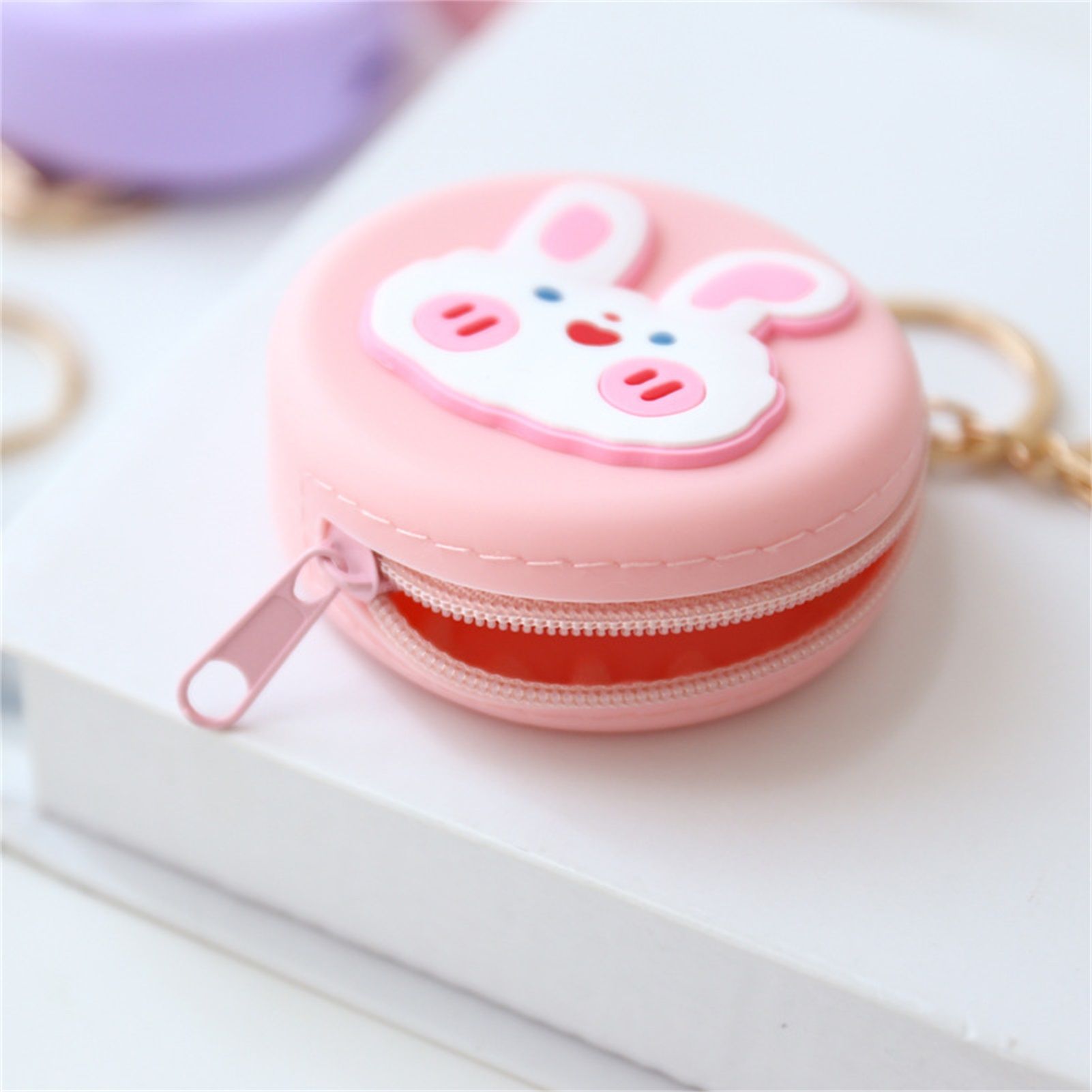 Coin Purse Silicone Cute Zipper Closure Gift Choice Women Change Pouch Wallet view 4