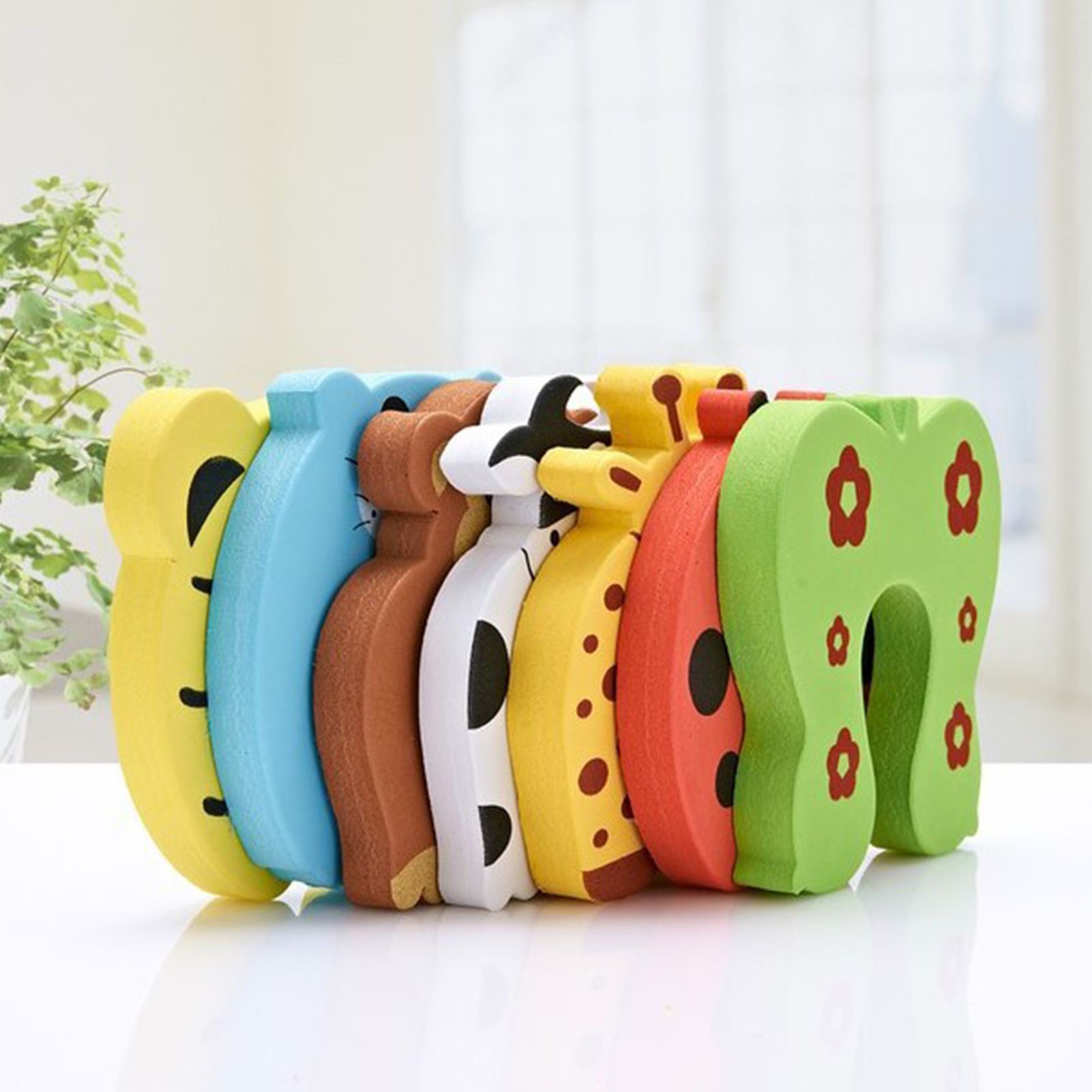 Door Pinch Guard High Elasticity Cute Prevent Pinching Easy to Install Baby view 4