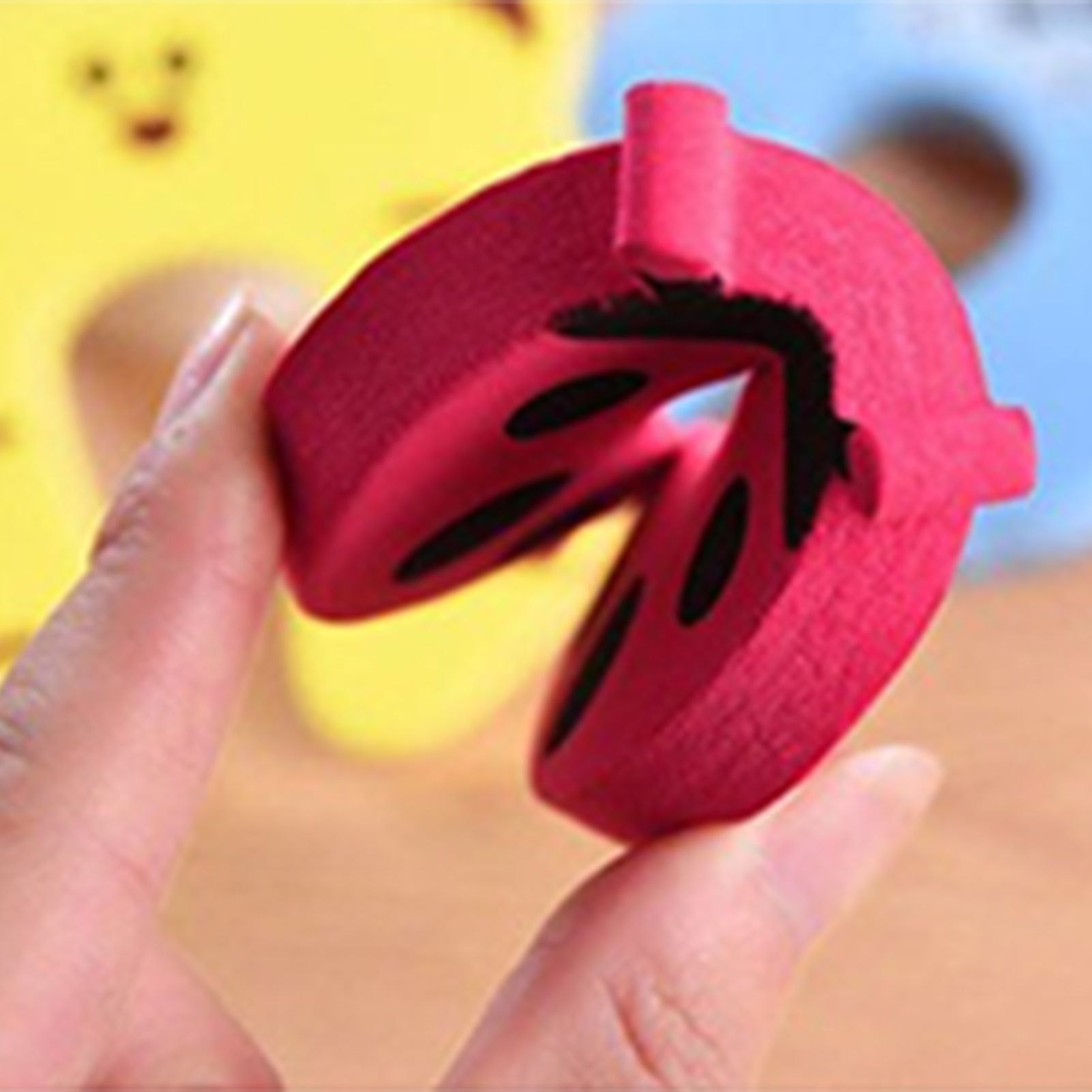 Door Pinch Guard High Elasticity Cute Prevent Pinching Easy to Install Baby view 7