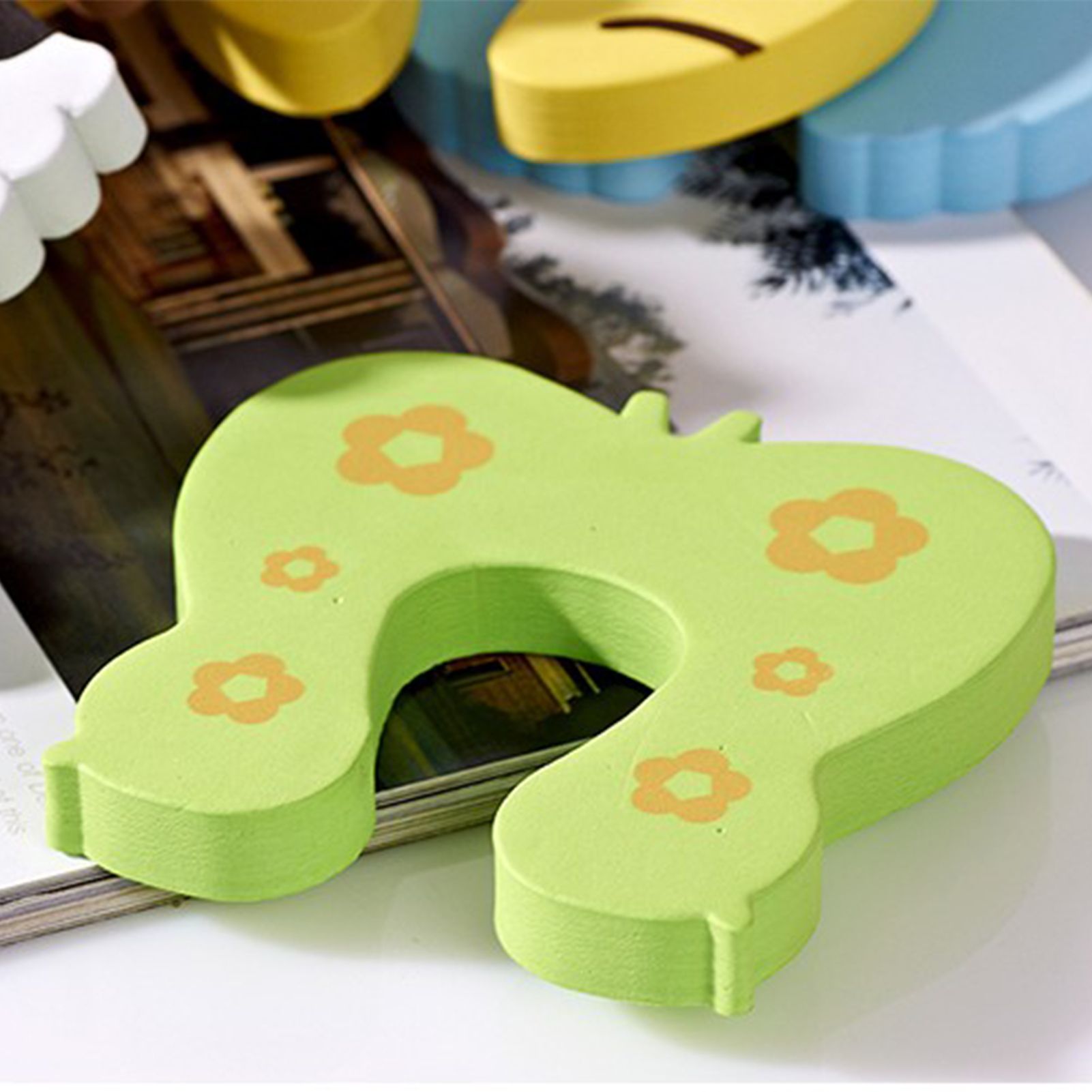 Door Pinch Guard High Elasticity Cute Prevent Pinching Easy to Install Baby view 9
