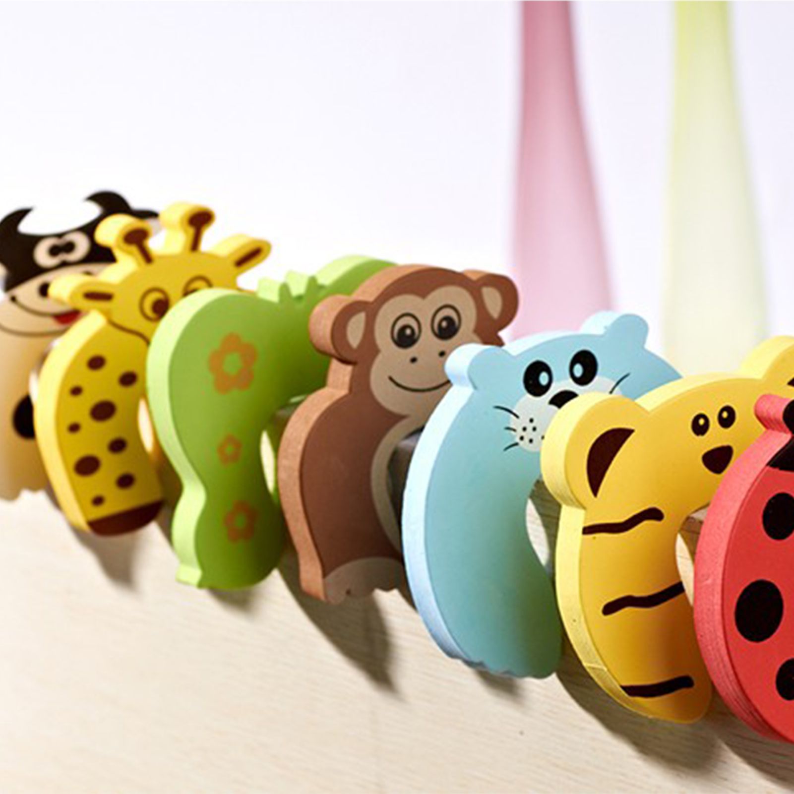 Door Pinch Guard High Elasticity Cute Prevent Pinching Easy to Install Baby view 12