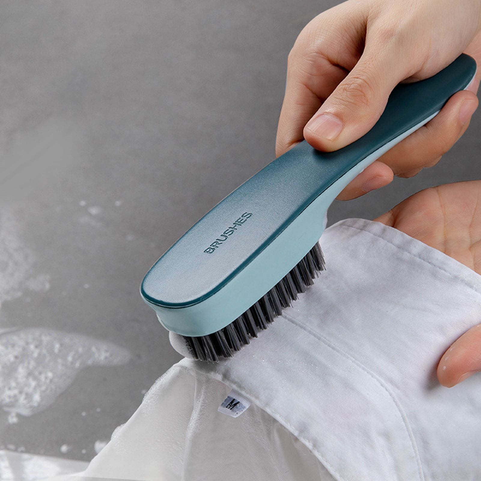Shoes Brush Multifunctional Flocked Bristles Laundry Brush Cleaning Tool for view 4