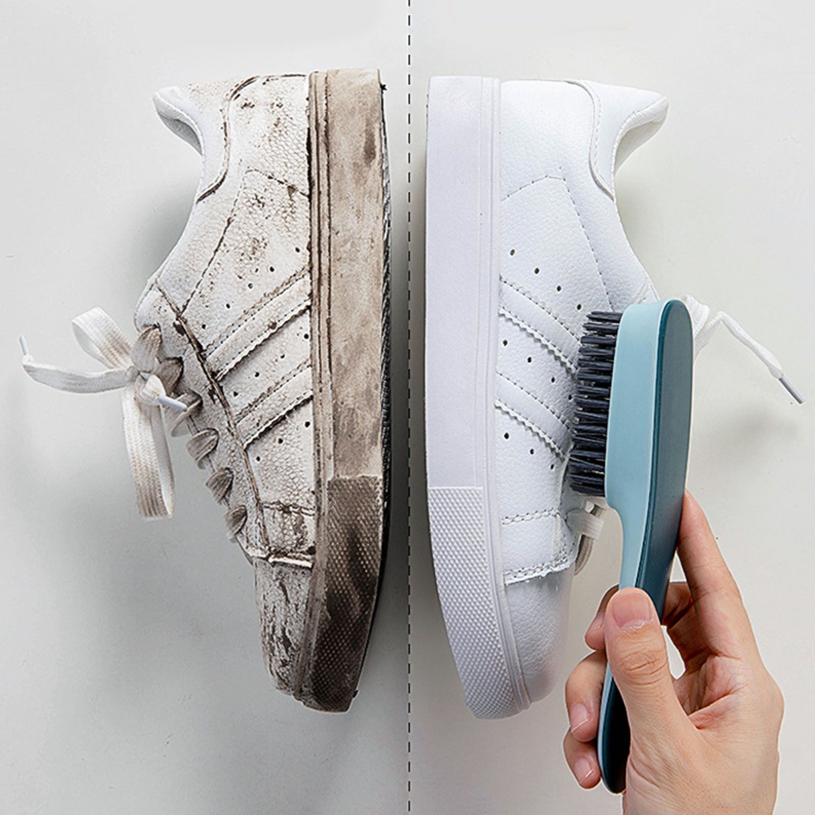 Shoes Brush Multifunctional Flocked Bristles Laundry Brush Cleaning Tool for view 9