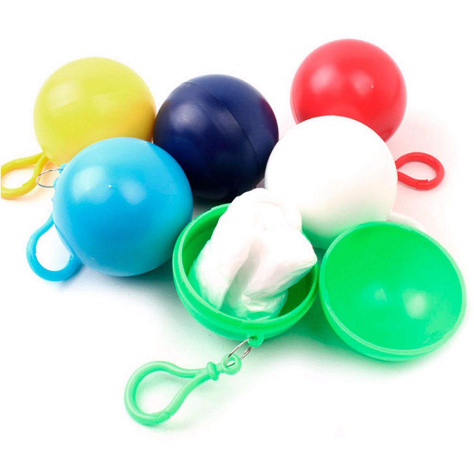 Portable Raincoat Ball Mini Emergency Thickened Disposable Raincoat Ball for