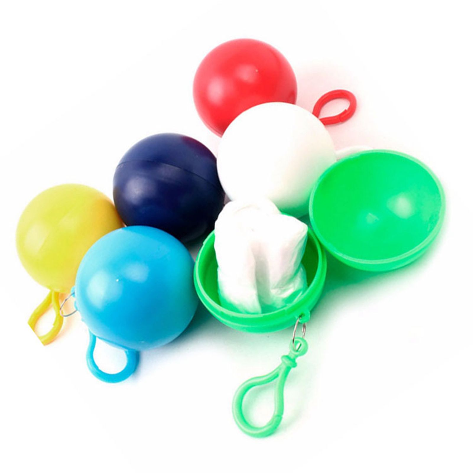 Portable Raincoat Ball Mini Emergency Thickened Disposable Raincoat Ball for view 2