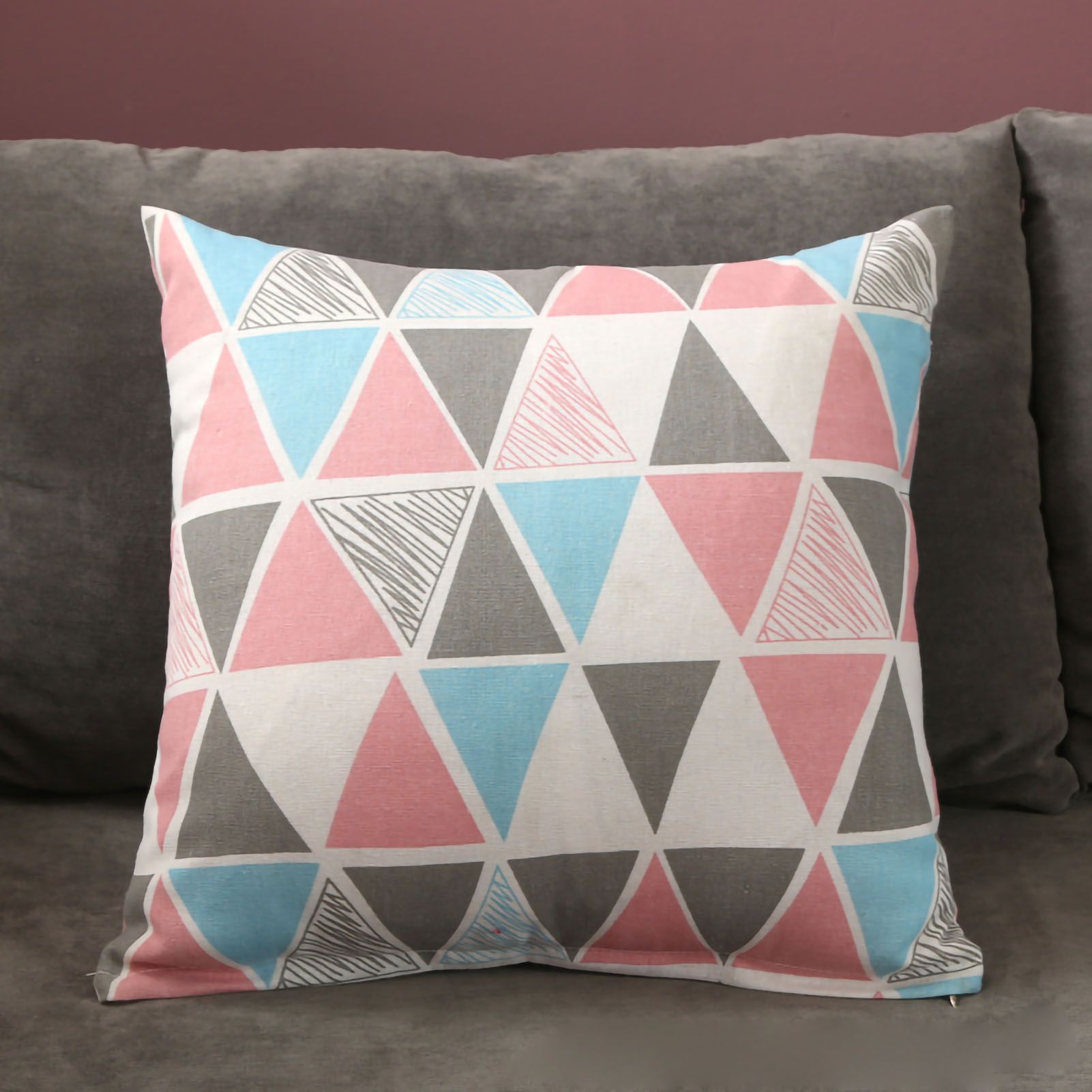 Home Pillow Case Sofa Cushion Accessories Linen Nordic Style Daily Use Home