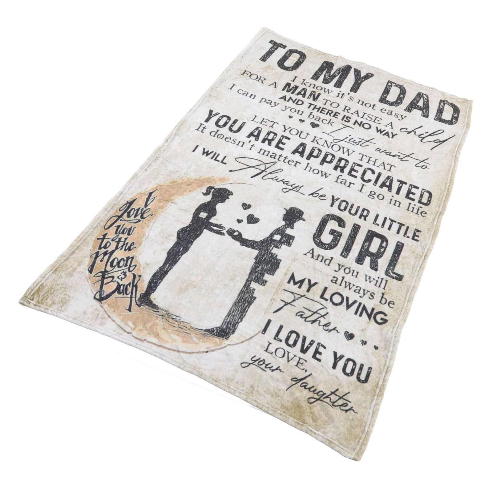 Dad Blanket Father's Day Theme Dual Sides Personalized Wide Application Sofa view 4