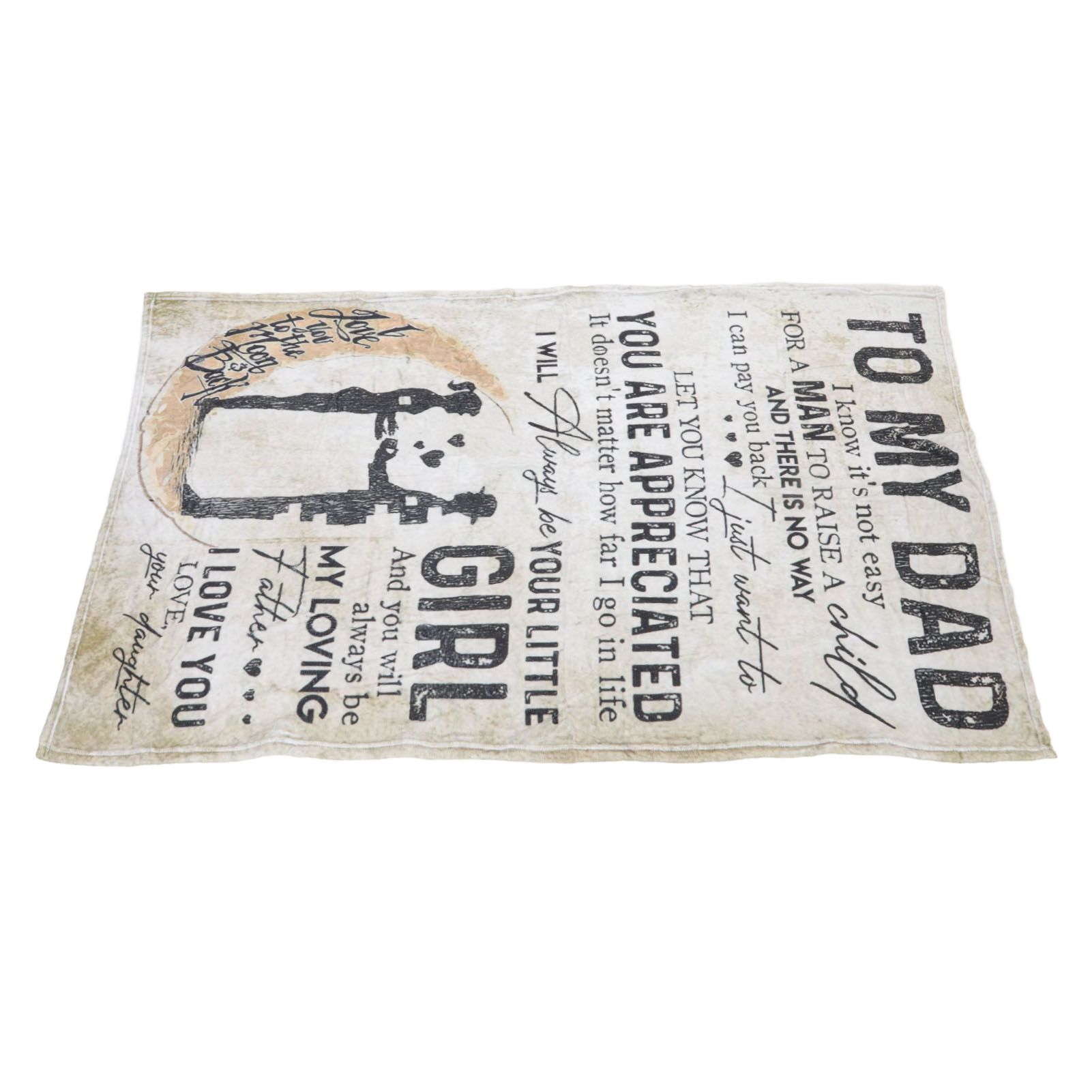 Dad Blanket Father's Day Theme Dual Sides Personalized Wide Application Sofa view 8