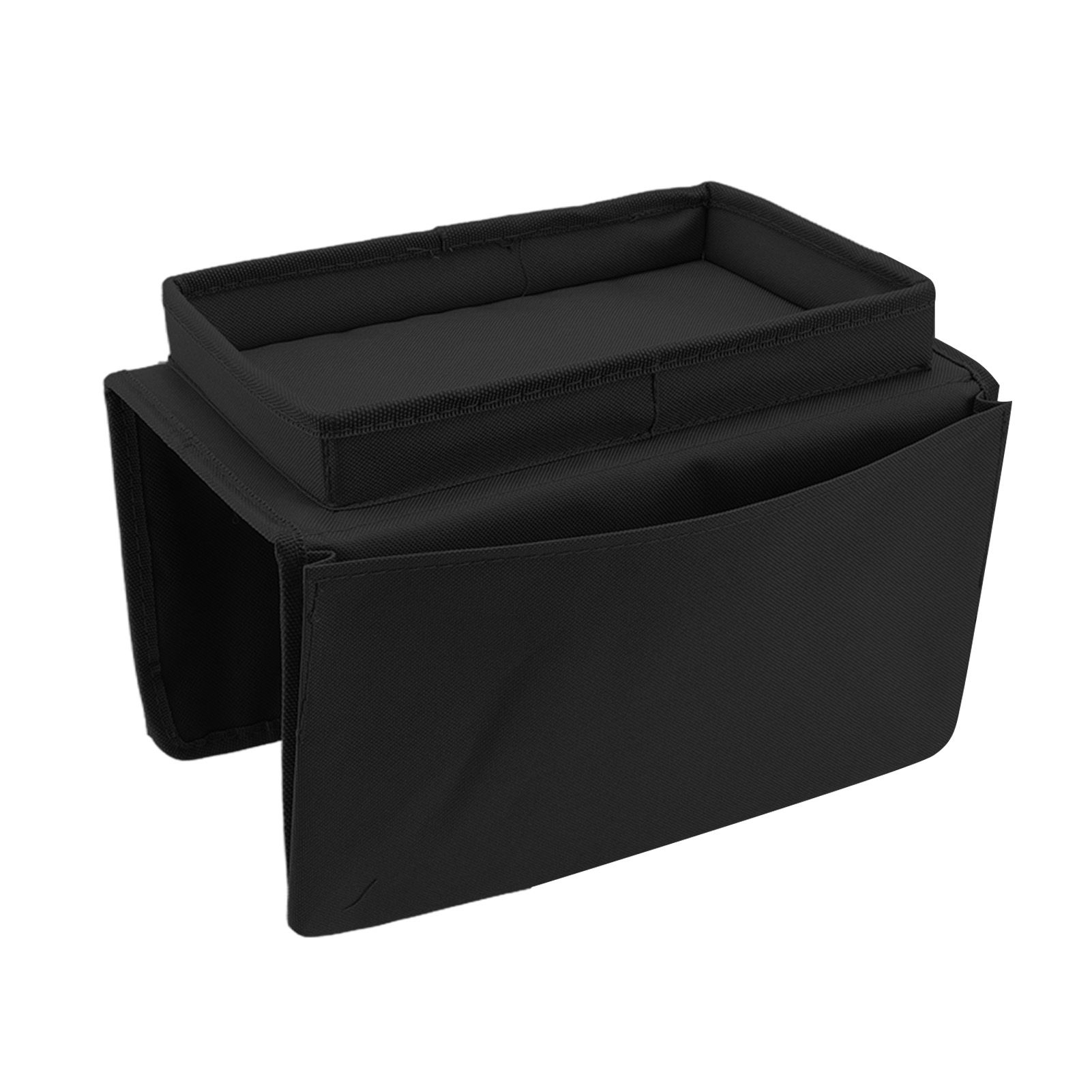 Sofa Tray Folding Arm Storage Holder Table 600D Oxford Cloth Side Pockets for