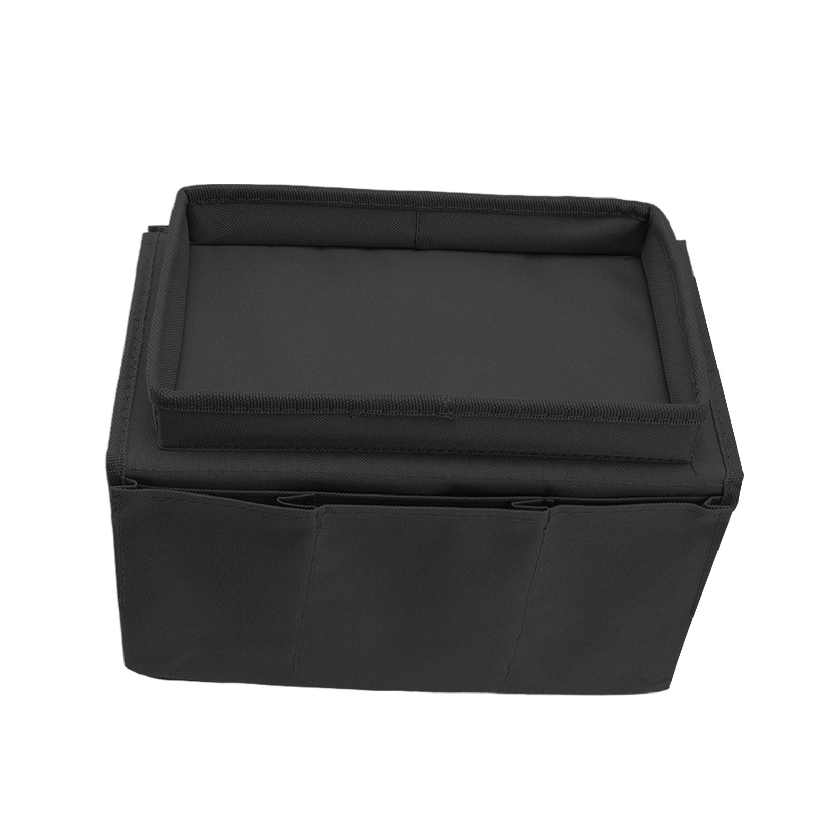 Sofa Tray Folding Arm Storage Holder Table 600D Oxford Cloth Side Pockets for view 5