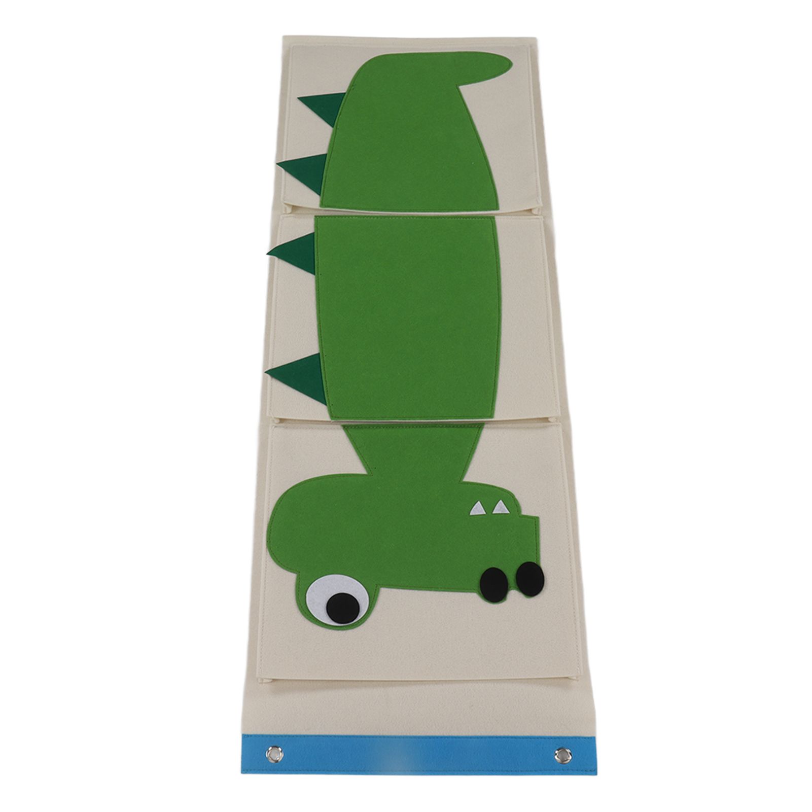 Wall Mounted Storage Bag 3 Layers Closet Crib Cartoon Felt Animal Type Over view 3