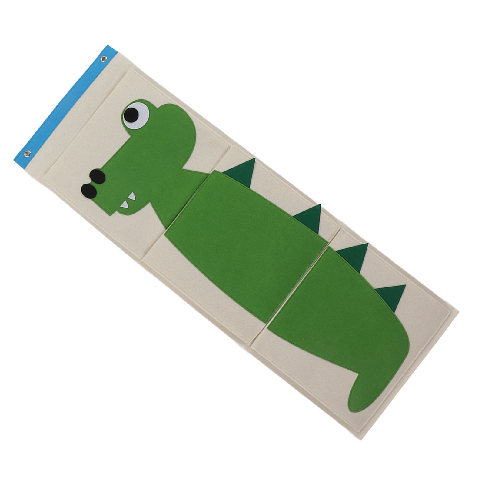 Wall Mounted Storage Bag 3 Layers Closet Crib Cartoon Felt Animal Type Over view 6